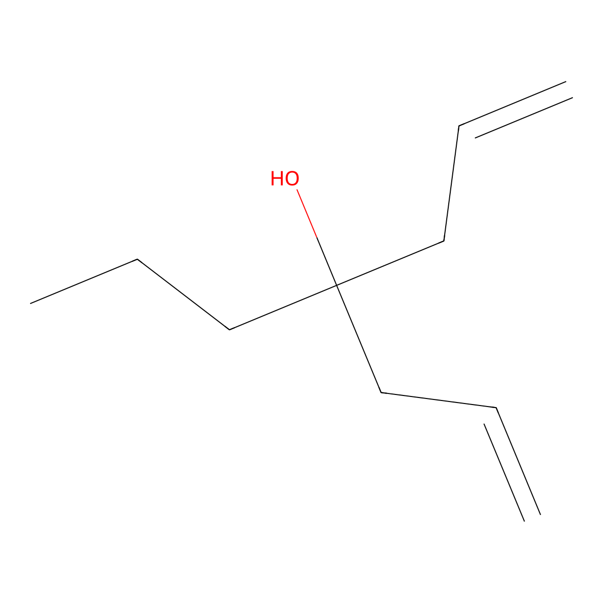 4-Propyl-1,6-heptadien-4-ol molecular structure, CAS 52939-61-4
