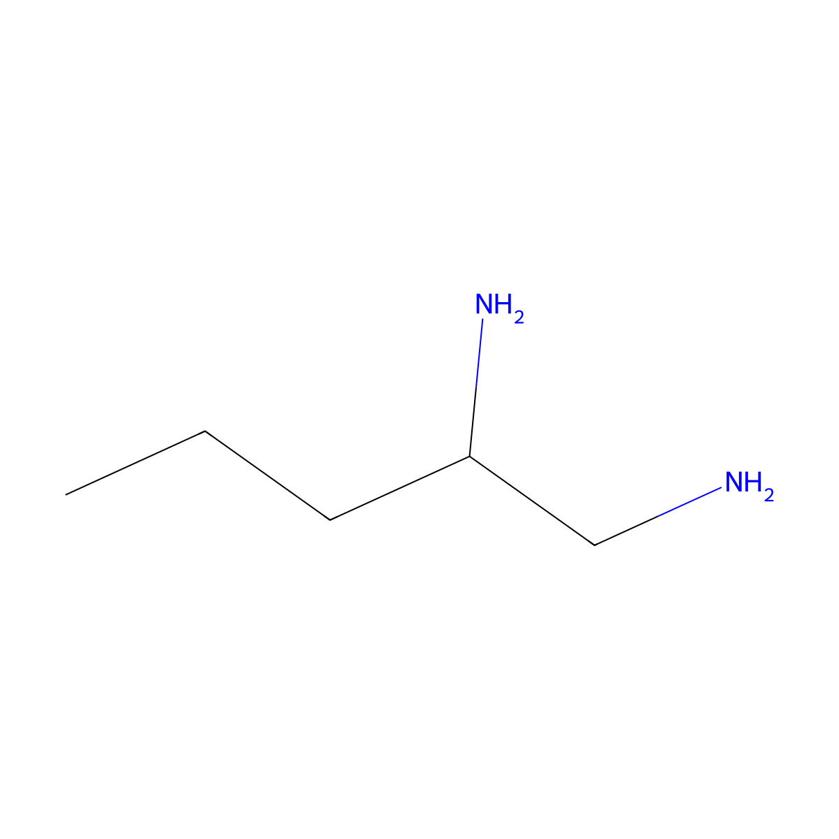 Pentane-1,2-diamine molecular structure, CAS 52940-41-7