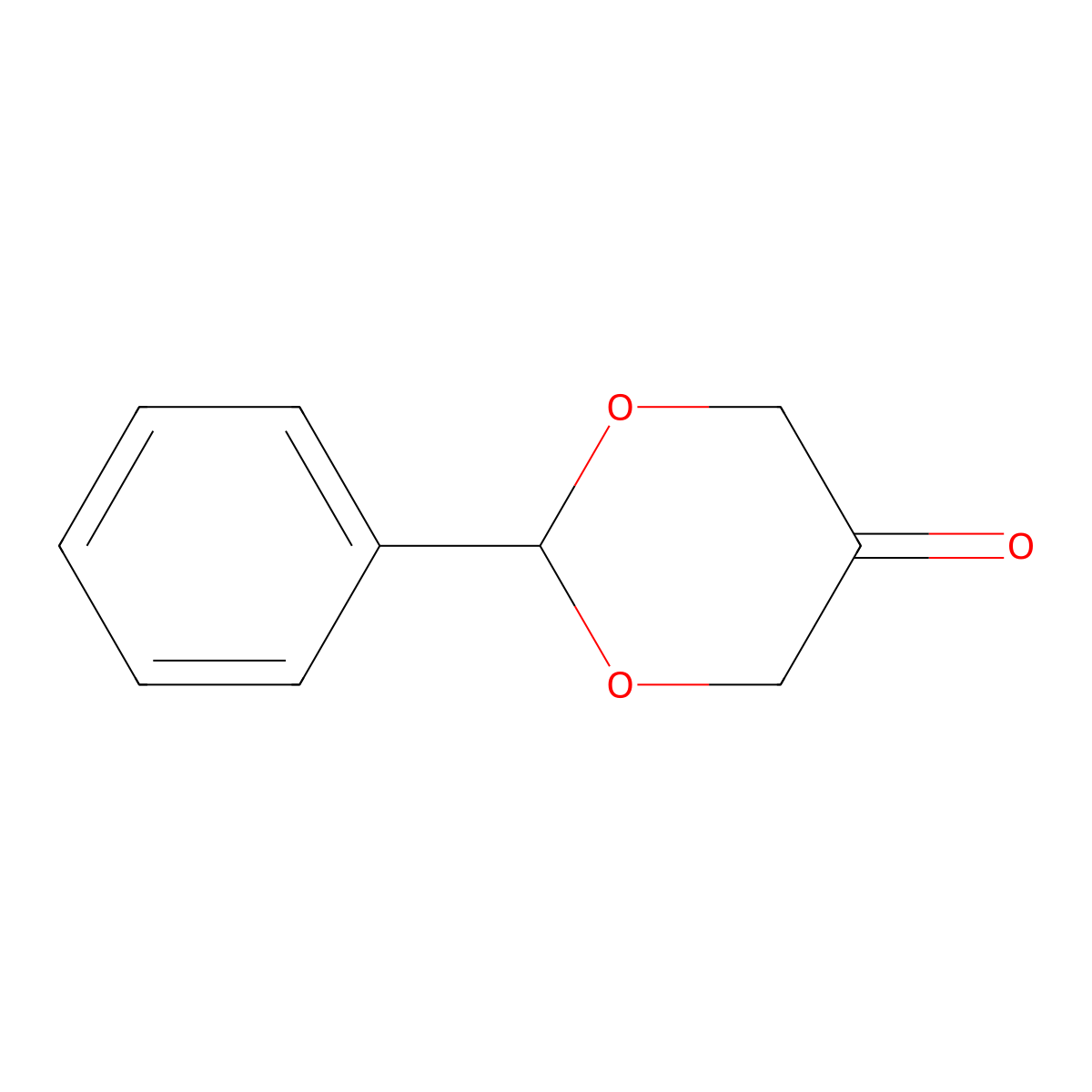 2-Phenyl-1,3-dioxan-5-one molecular structure, CAS 52941-82-9