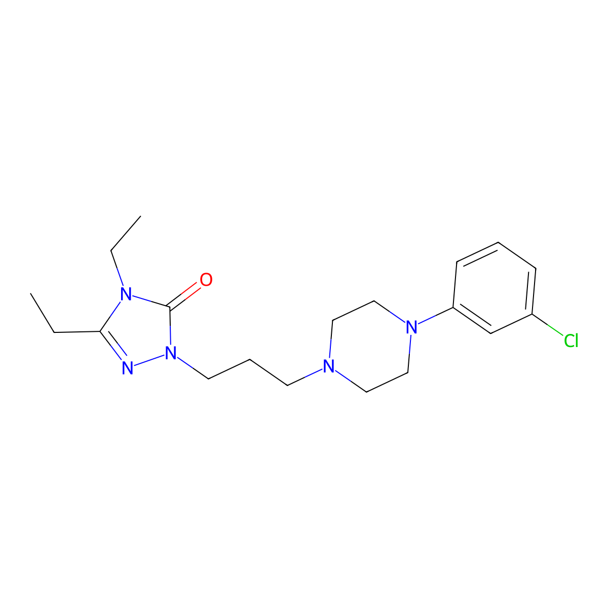 Etoperidone molecular structure, CAS 52942-31-1