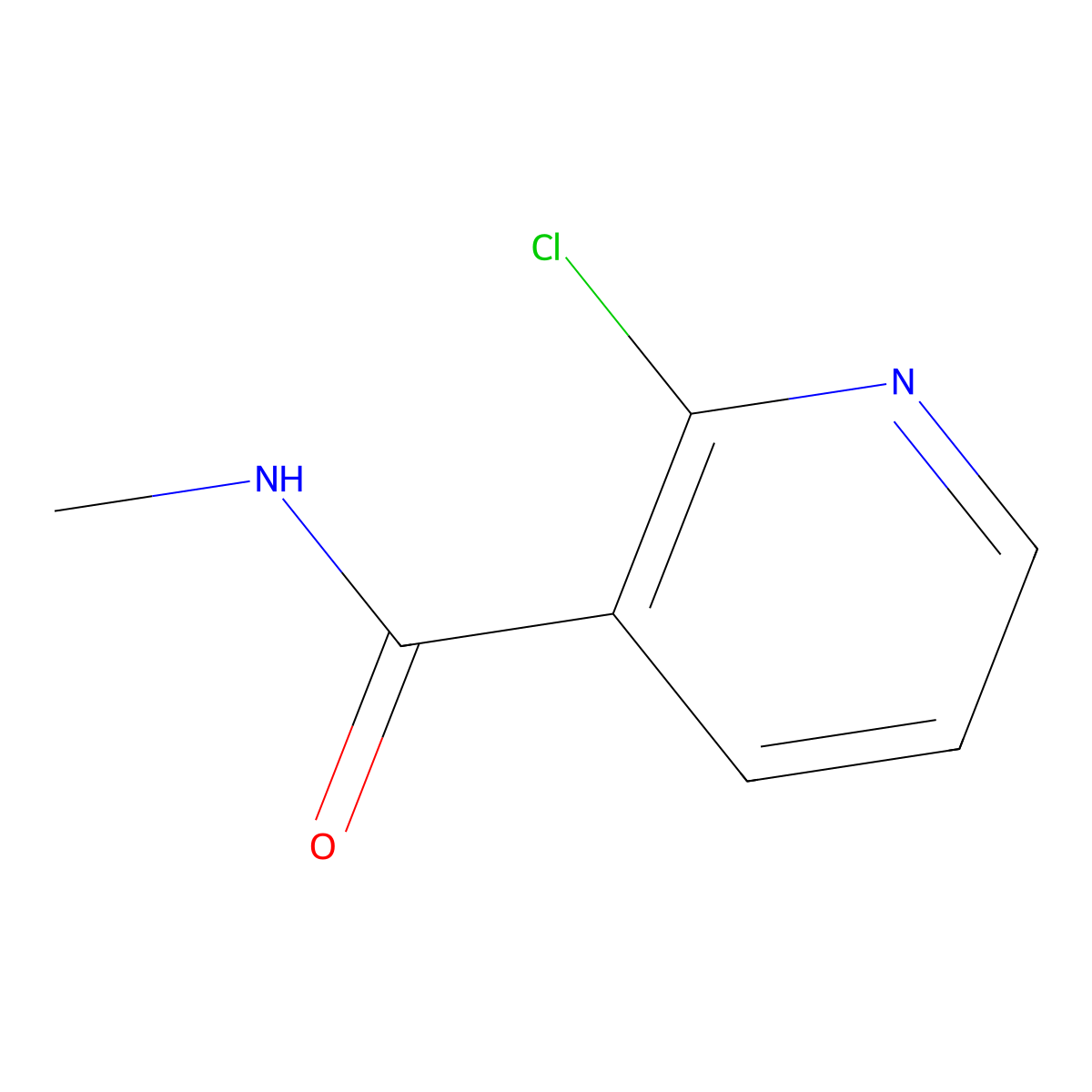 2-Chloro-N-methylnicotinamide molecular structure, CAS 52943-20-1