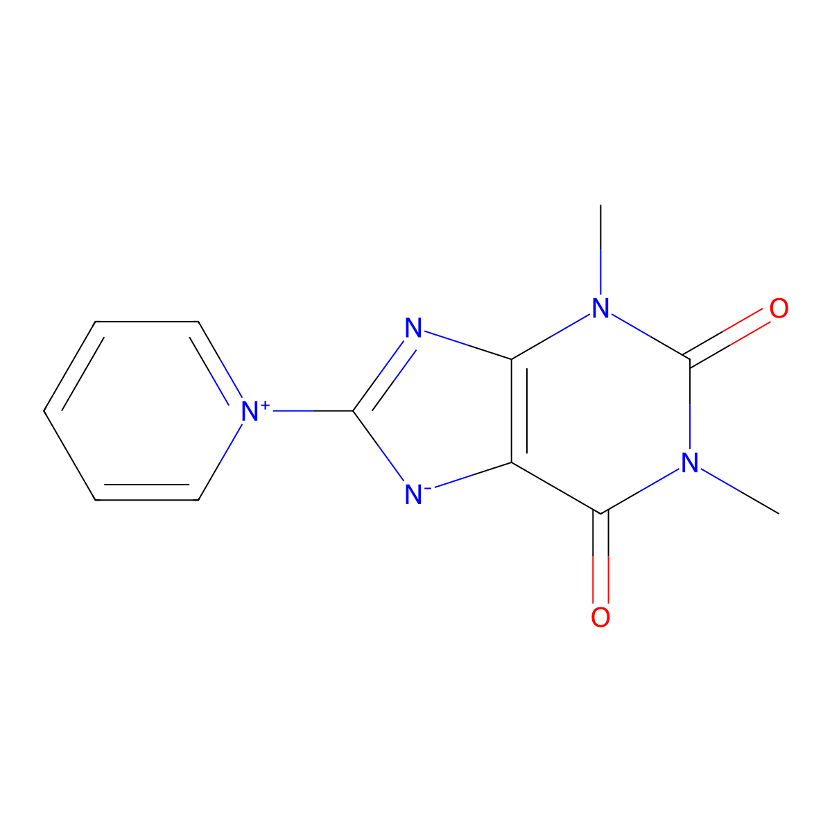 1,3-Dimethyl-8-pyridyl-1,3,7-trihydropurine-2,6-dione molecular structure, CAS 52943-89-2