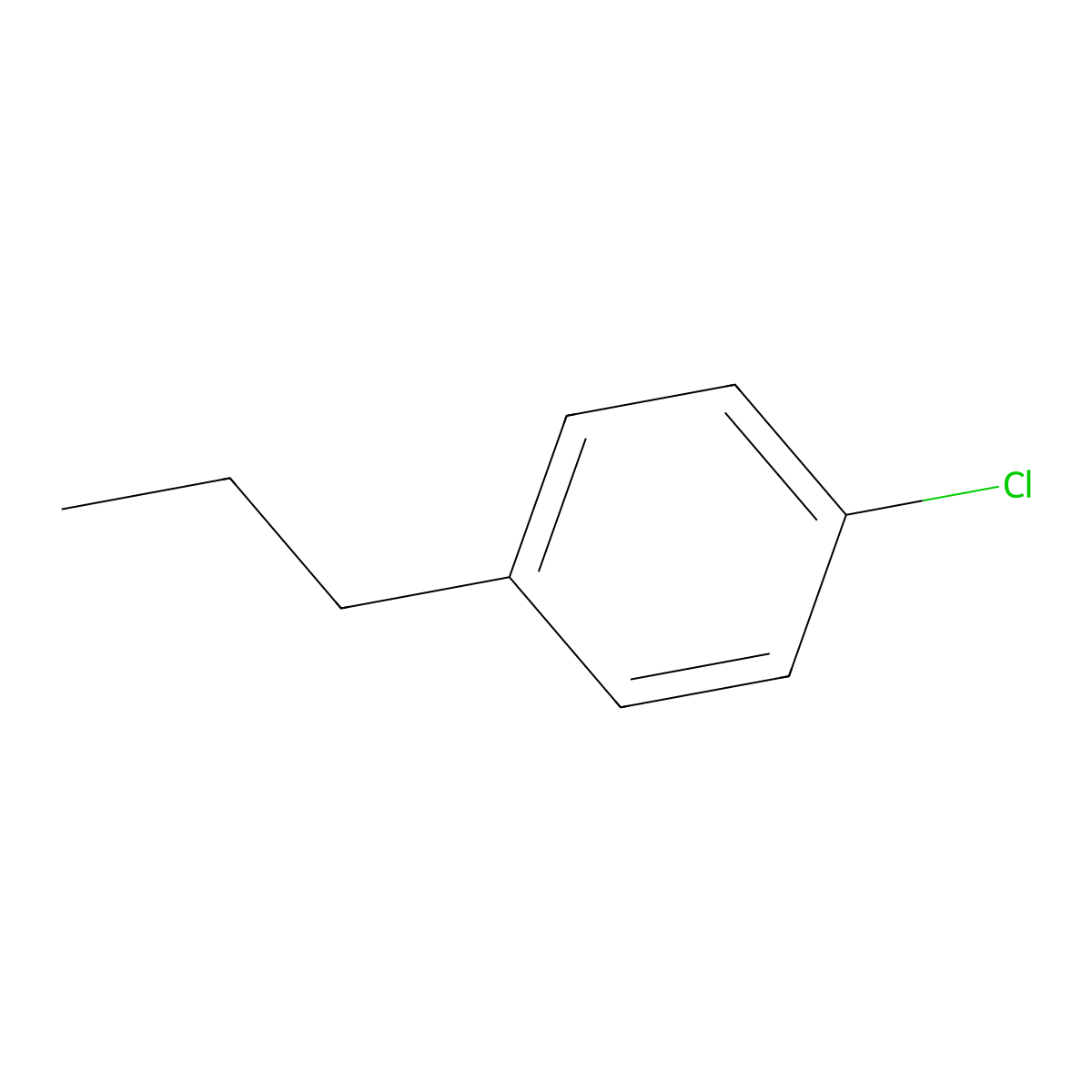 1-Chloro-4-propylbenzene molecular structure, CAS 52944-34-0