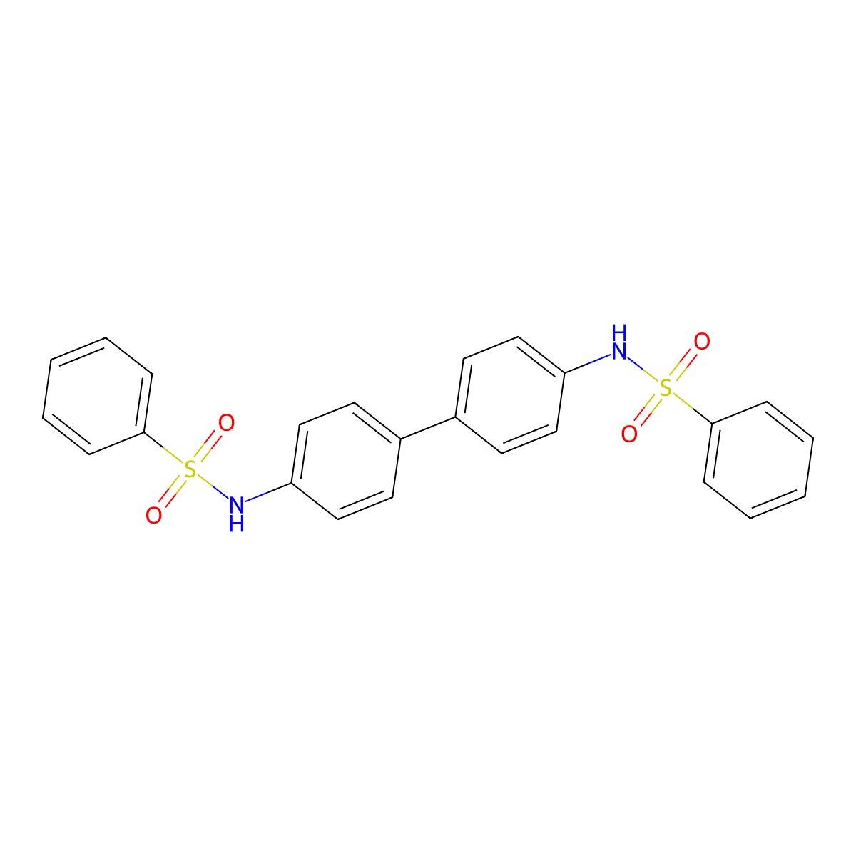 4',4'''-Bi[benzenesulfonanilide] molecular structure, CAS 52945-06-9