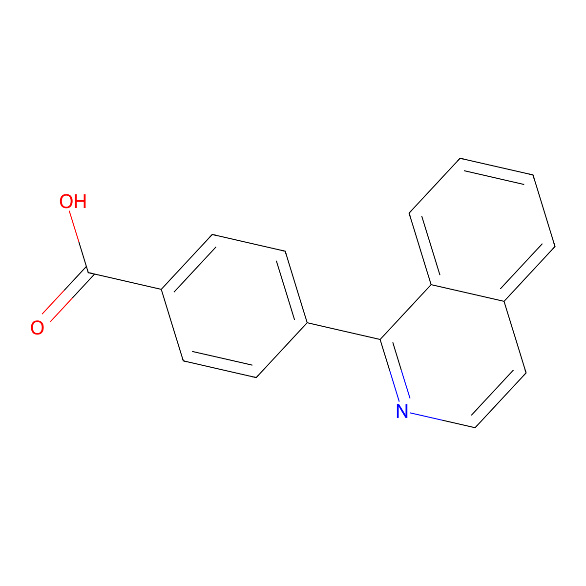 4-(Isoquinolin-1-YL)benzoic acid molecular structure, CAS 52947-18-9