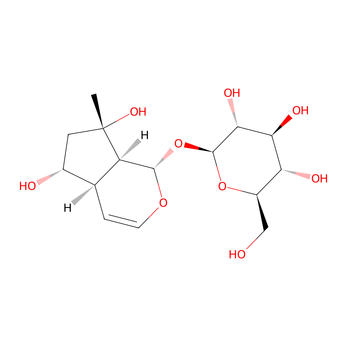 Ajugol molecular structure, CAS 52949-83-4