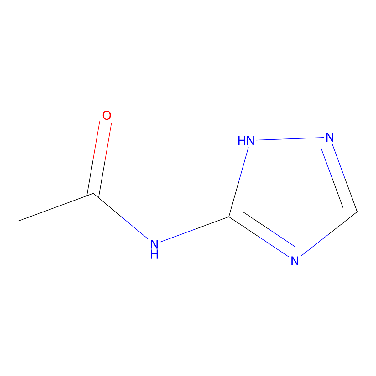 N-1H-1,2,4-Triazol-5-ylacetamide molecular structure, CAS 5295-23-8