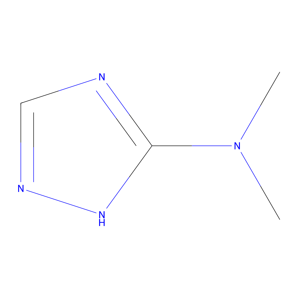 N,N-Dimethyl-1H-1,2,4-triazol-5-amine molecular structure, CAS 5295-34-1