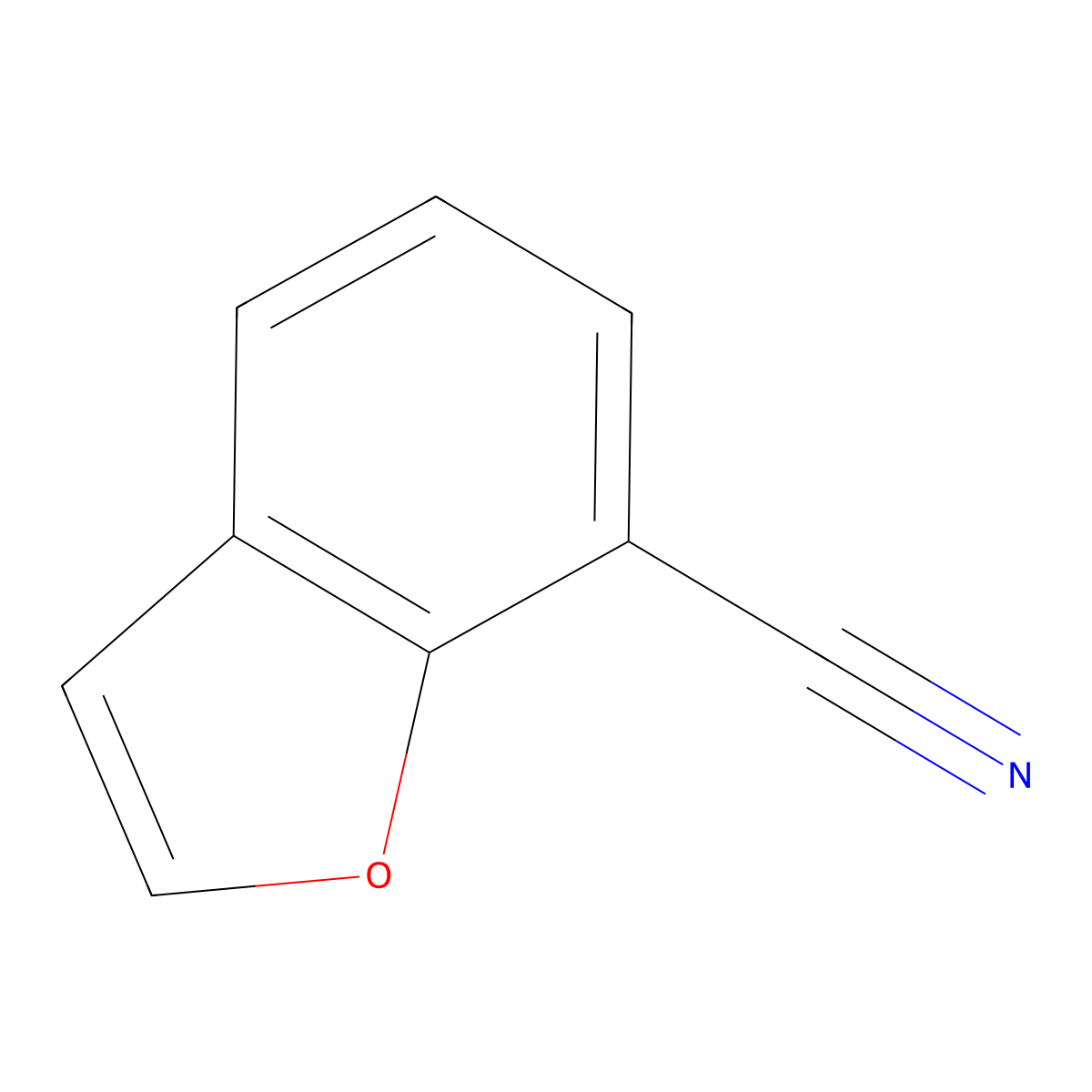 Benzofuran-7-carbonitrile molecular structure, CAS 52951-09-4