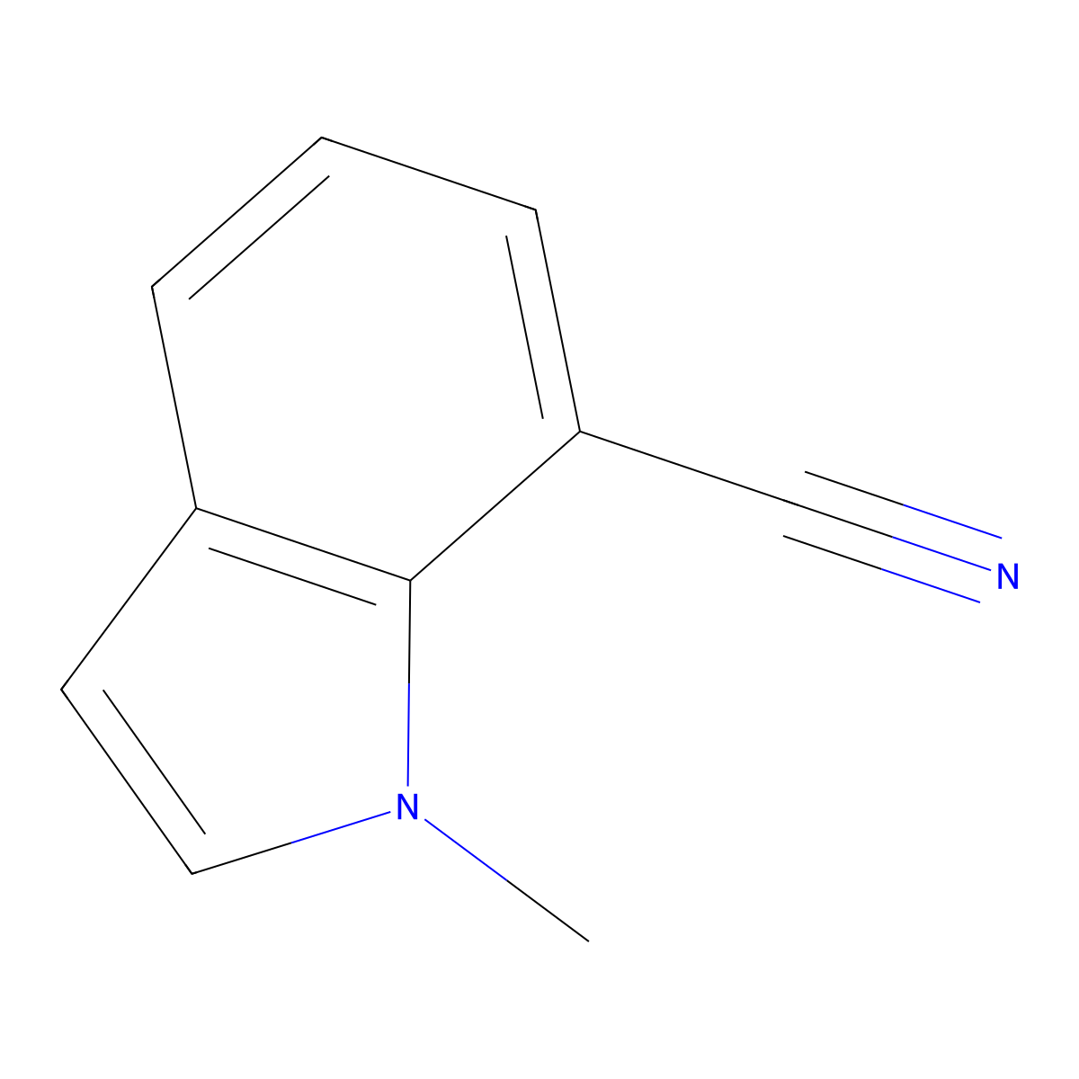 1-Methyl-1H-indole-7-carbonitrile molecular structure, CAS 52951-14-1