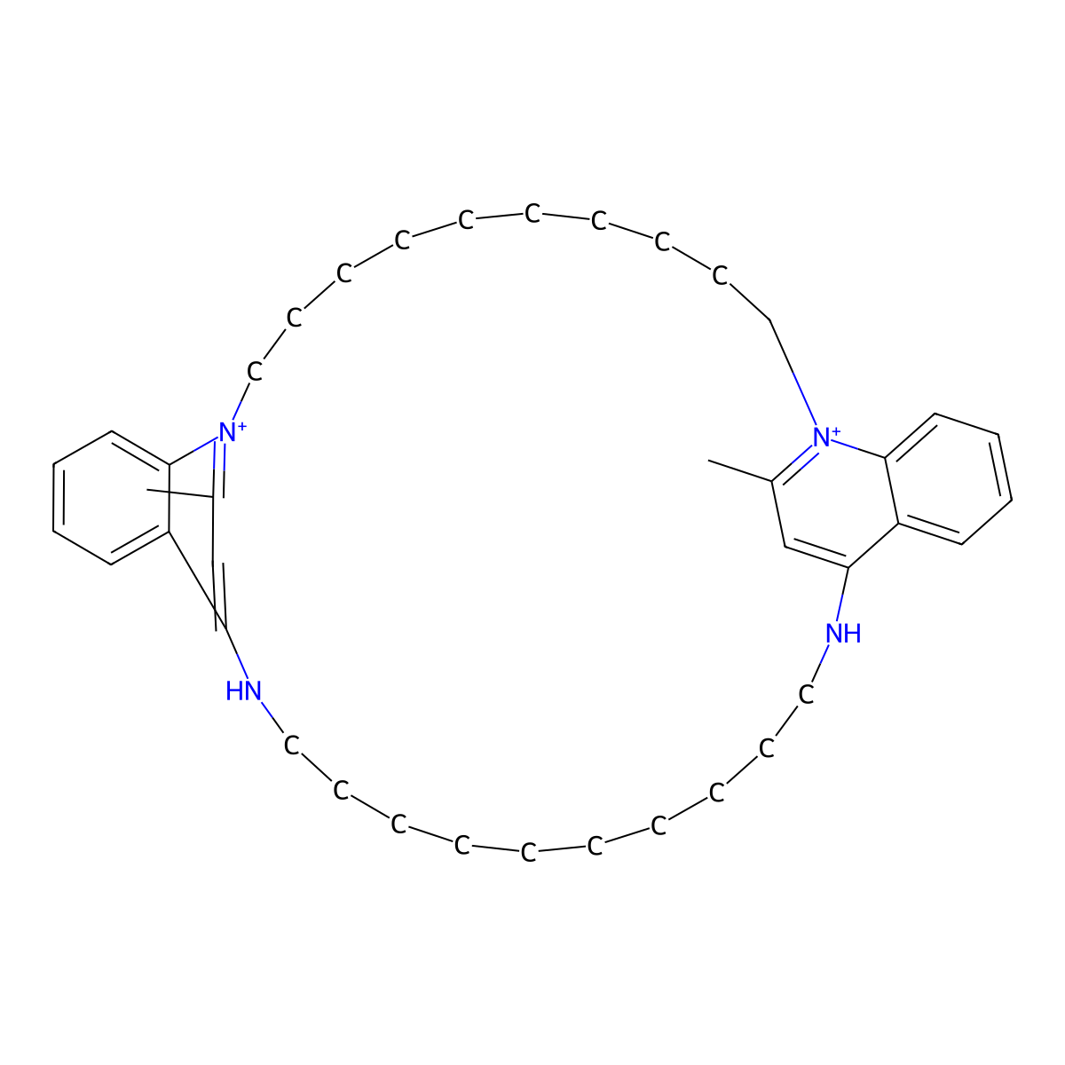 Bisdequalinium molecular structure, CAS 52951-36-7