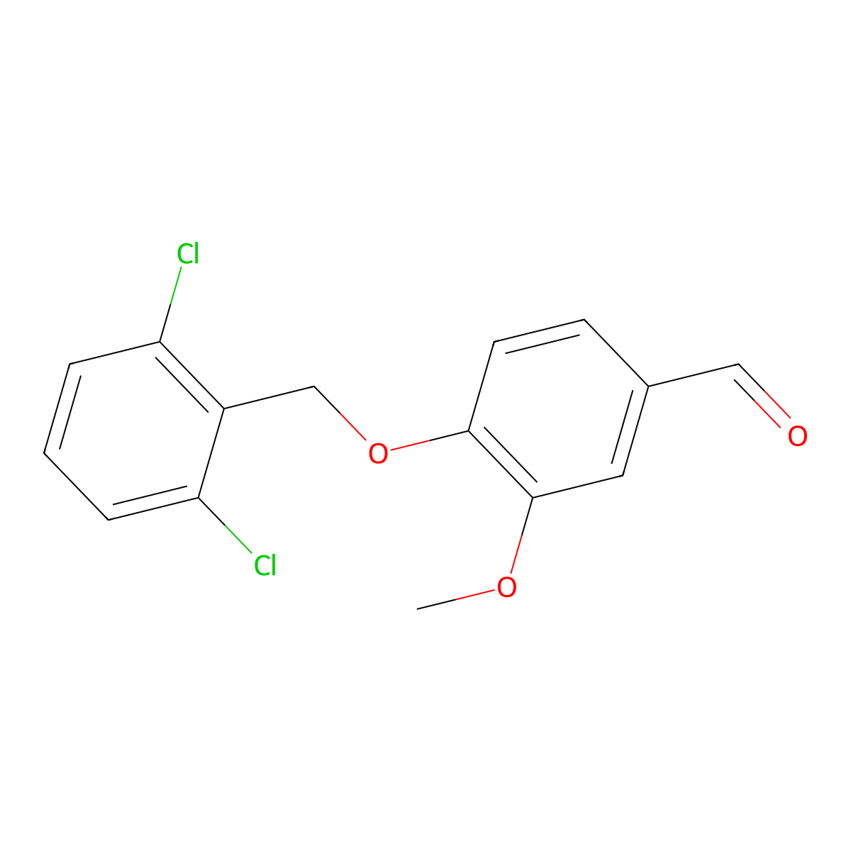 4-[(2,6-Dichlorobenzyl)oxy]-3-methoxybenzaldehyde molecular structure, CAS 529513-66-4