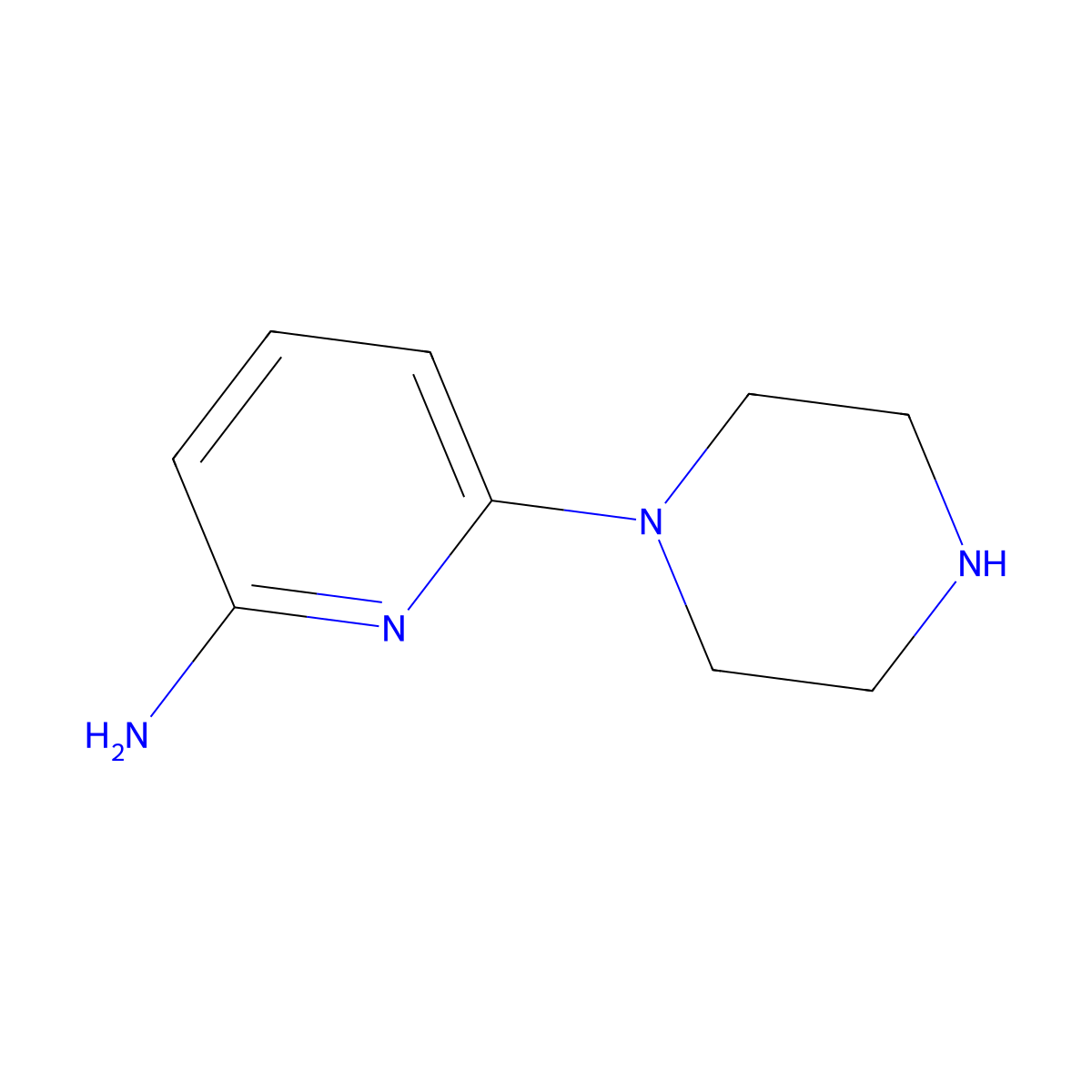 6-(Piperazin-1-yl)pyridin-2-amine molecular structure, CAS 529516-33-4