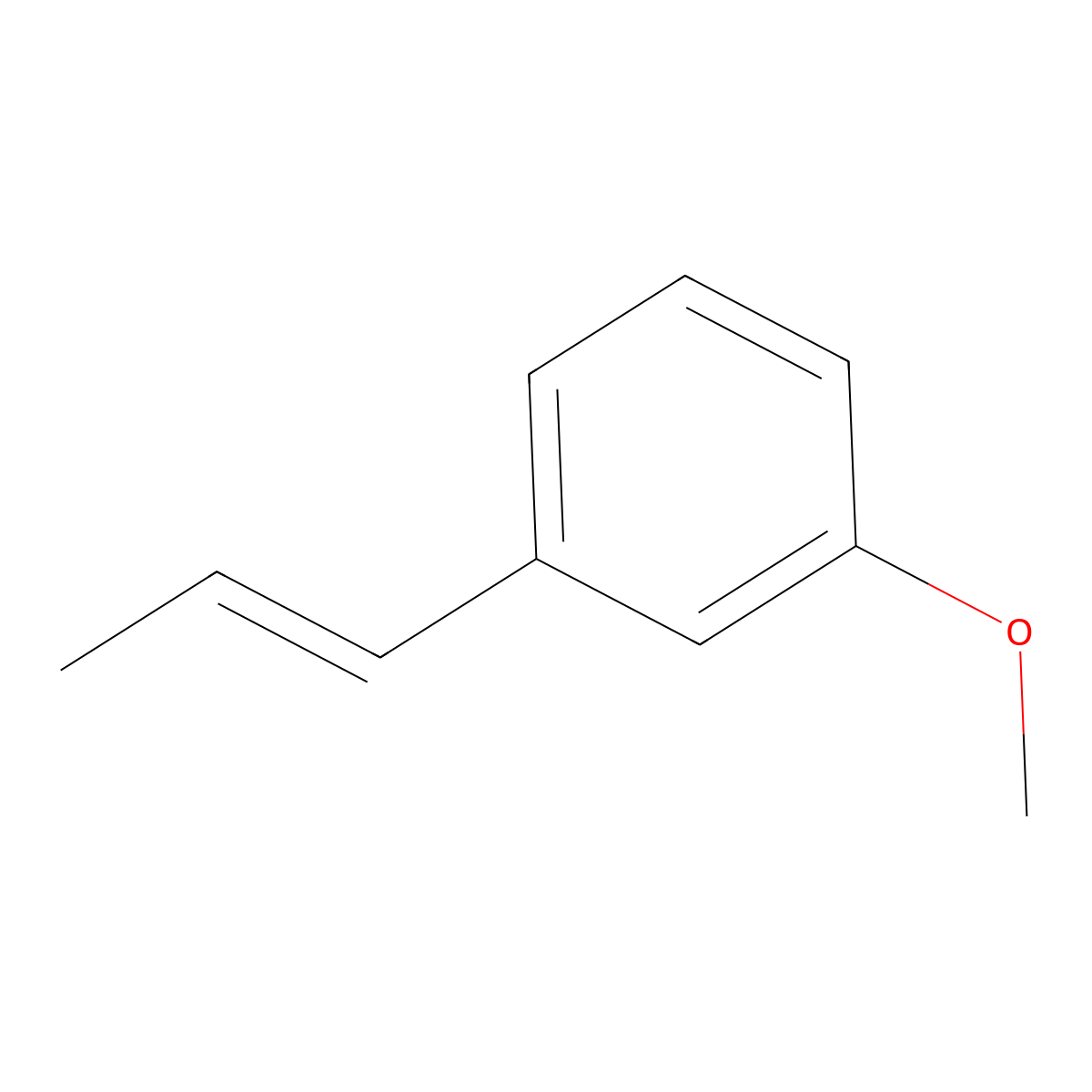 (E)-1-Methoxy-3-(prop-1-en-1-yl)benzene molecular structure, CAS 52956-26-0