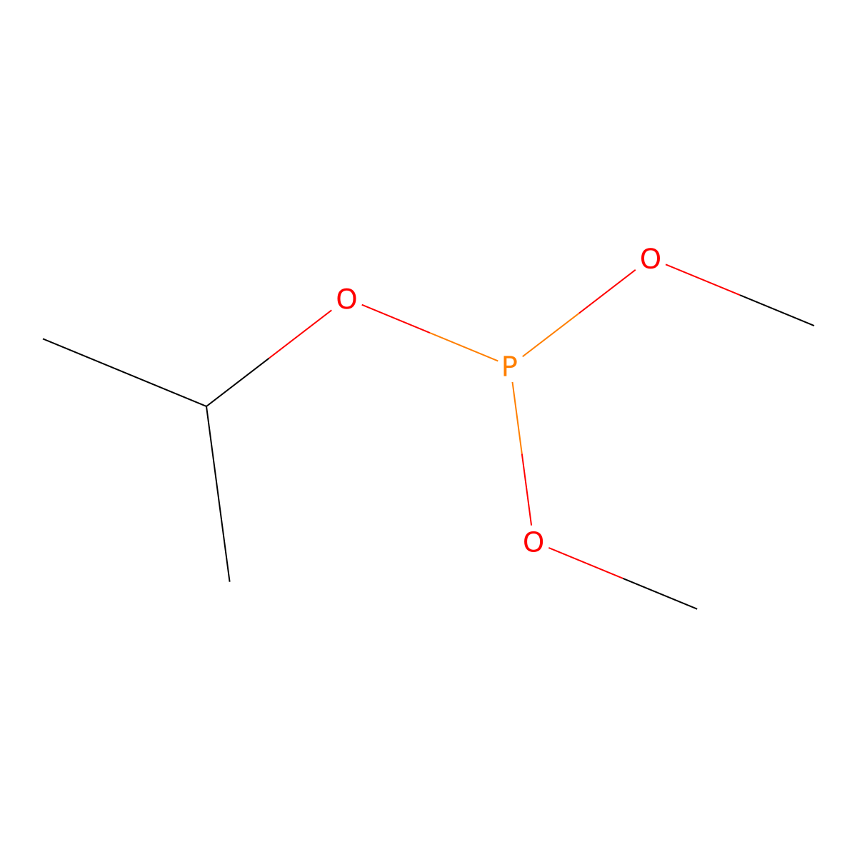 Dimethyl propan-2-yl phosphite molecular structure, CAS 52956-34-0