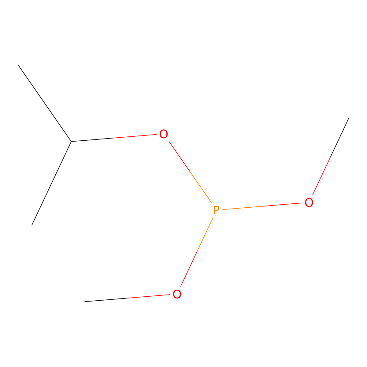 Dimethyl propan-2-yl phosphite molecular structure, CAS 52956-34-0