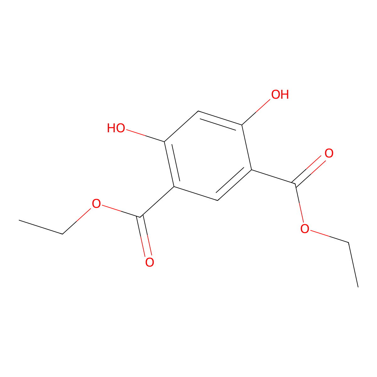 Diethyl 4,6-dihydroxyisophthalate molecular structure, CAS 52959-29-2