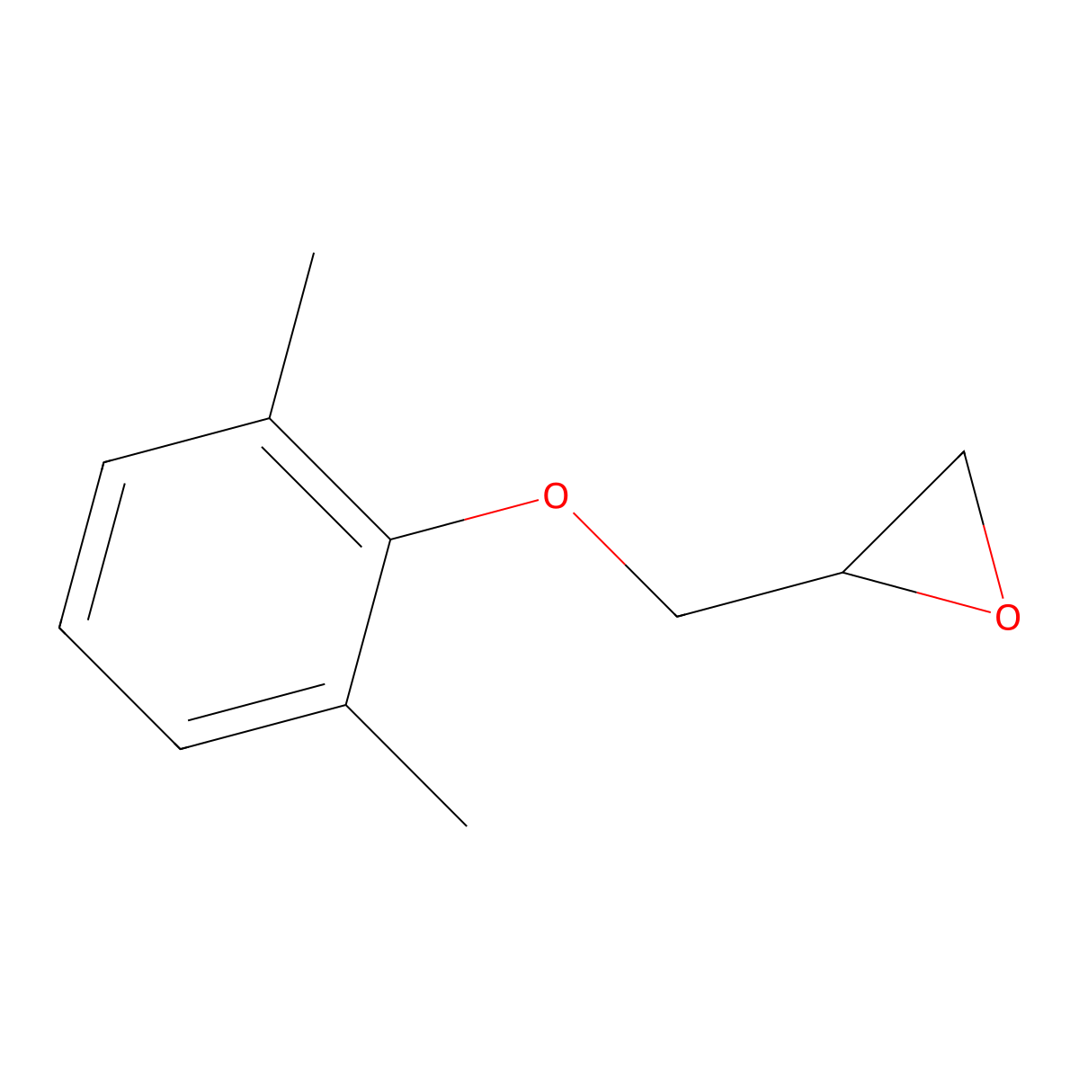 2-((2,6-Dimethylphenoxy)methyl)oxirane molecular structure, CAS 5296-34-4