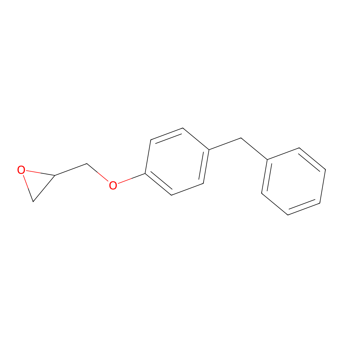 4-Benzylphenyl glycidyl ether molecular structure, CAS 5296-38-8