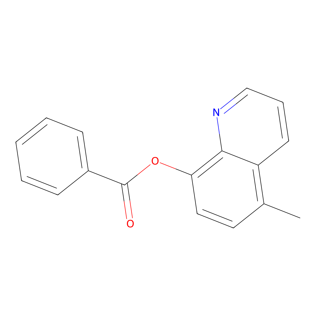 5-Methylquinolin-8-yl benzoate molecular structure, CAS 52968-17-9