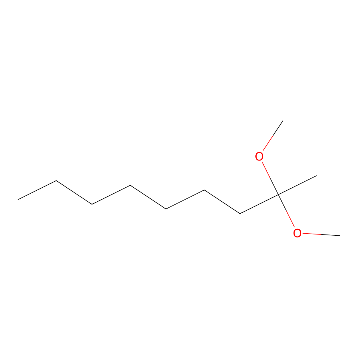 Nonane, 2,2-dimethoxy- molecular structure, CAS 52972-16-4