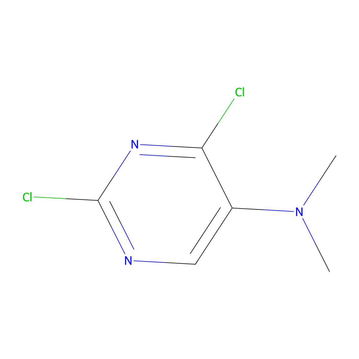 2,4-Dichloro-n,n-dimethylpyrimidin-5-amine molecular structure, CAS 5298-50-0