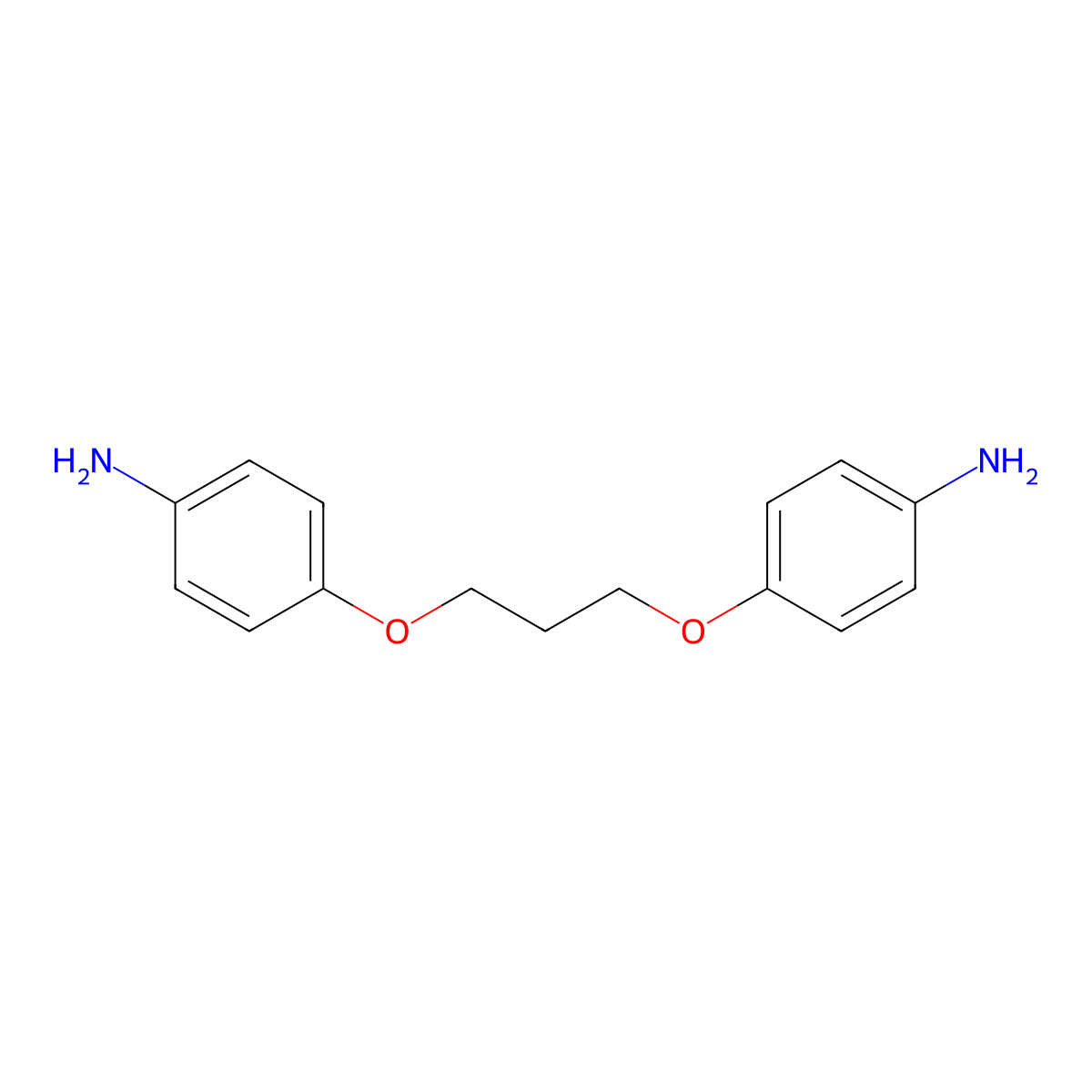 1,3-Bis(4-aminophenoxy)propane molecular structure, CAS 52980-20-8