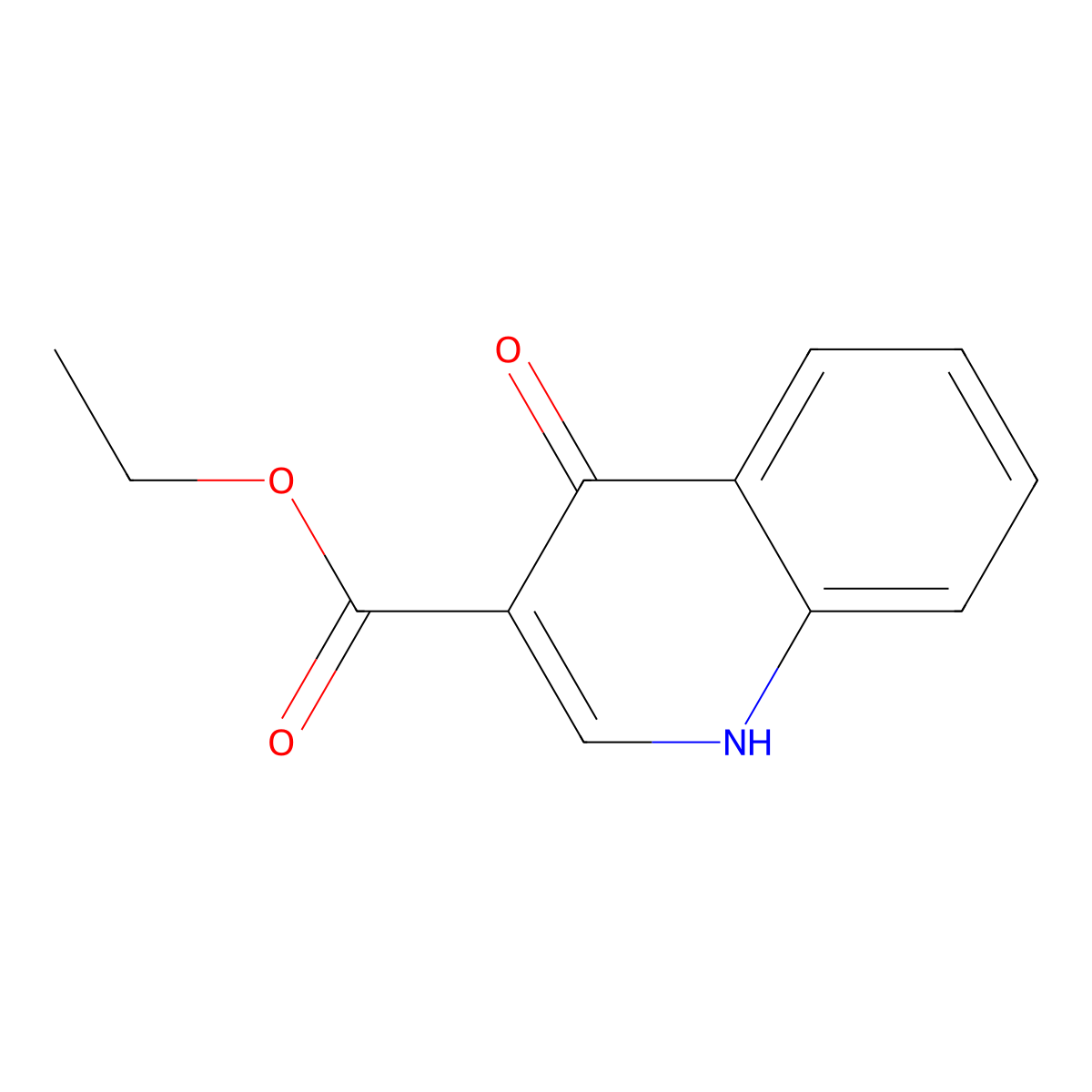 Ethyl 4-oxo-1,4-dihydroquinoline-3-carboxylate molecular structure, CAS 52980-28-6