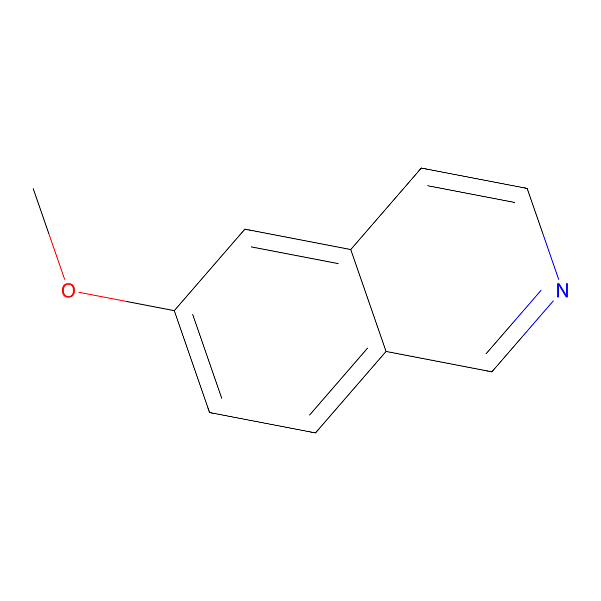 6-Methoxyisoquinoline molecular structure, CAS 52986-70-6