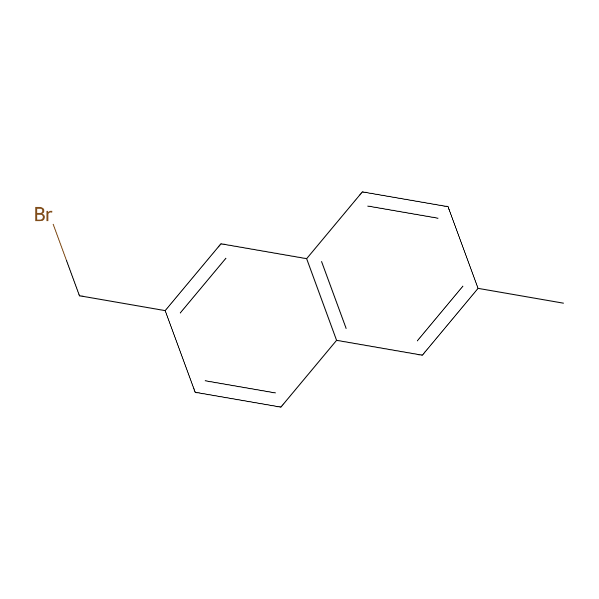 2-(Bromomethyl)-6-methylnaphthalene molecular structure, CAS 52988-15-5