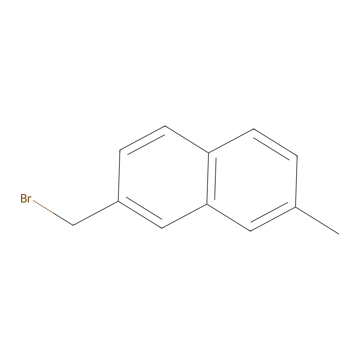 2-(Bromomethyl)-7-methylnaphthalene molecular structure, CAS 52988-17-7