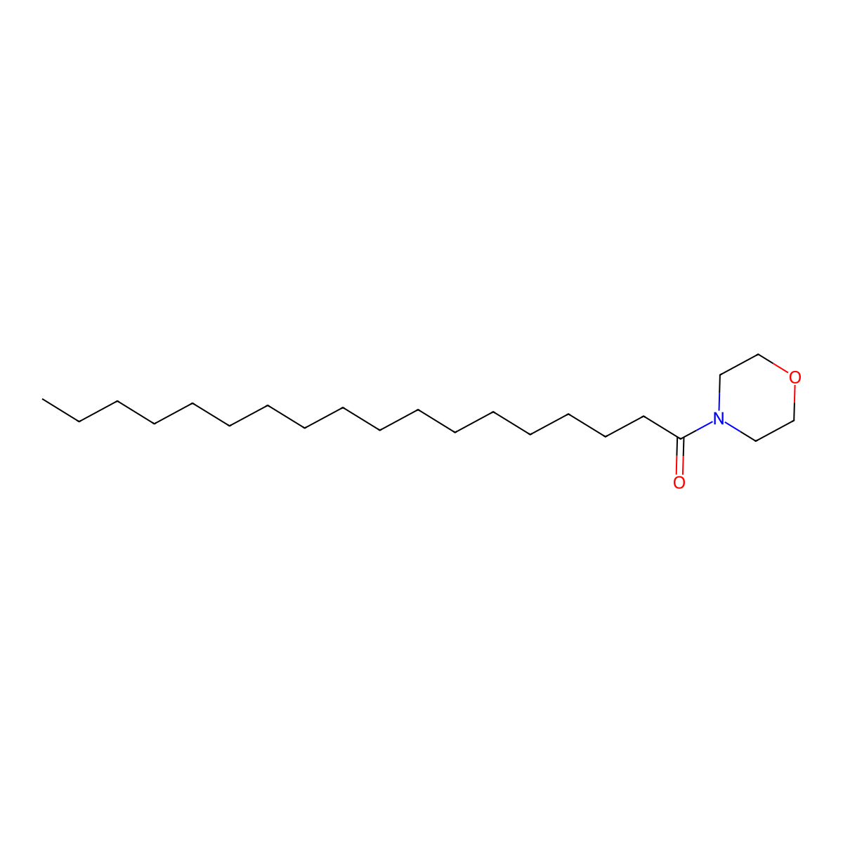 Morpholine, 4-(1-oxooctadecyl)- molecular structure, CAS 5299-54-7