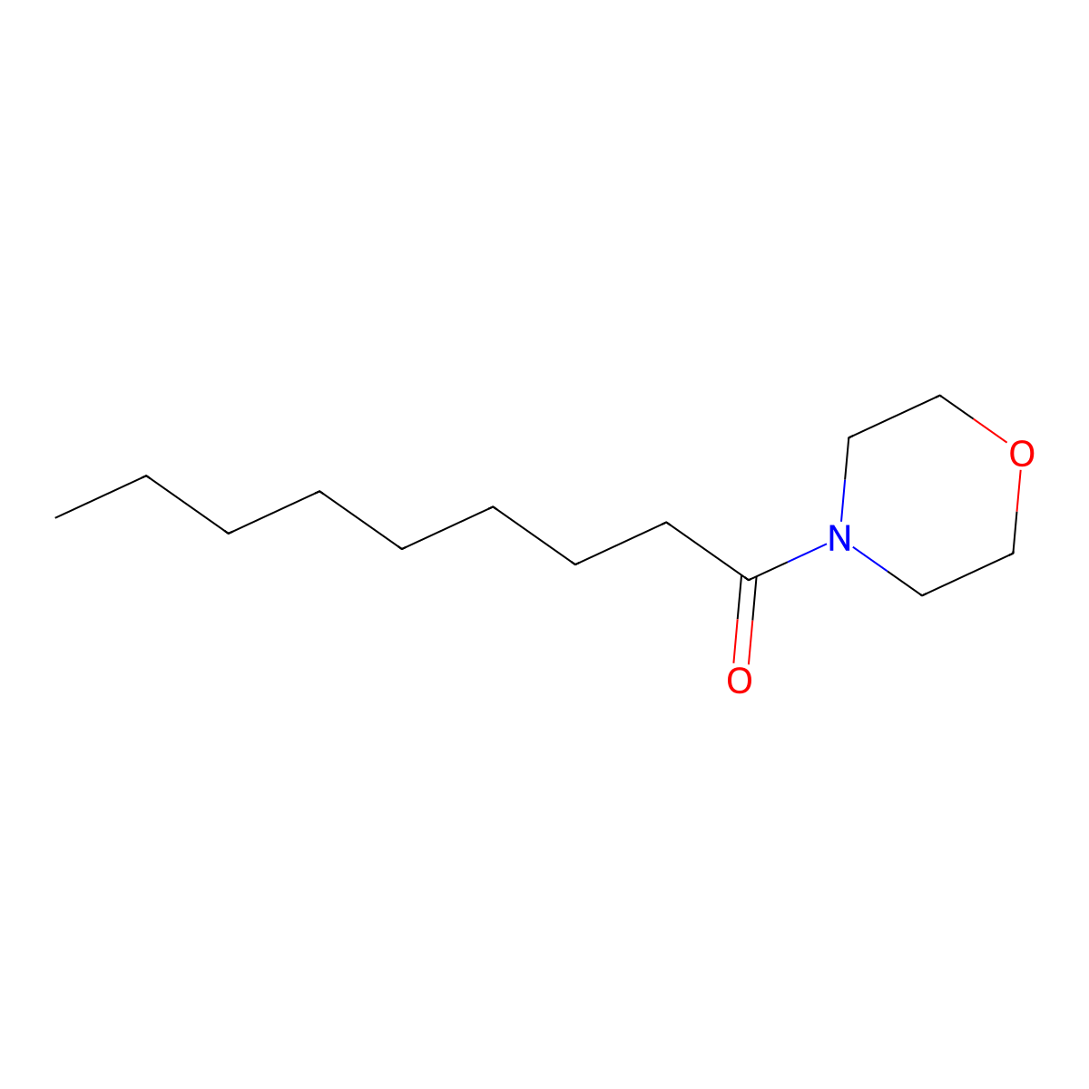 4-Nonanoylmorpholine molecular structure, CAS 5299-64-9