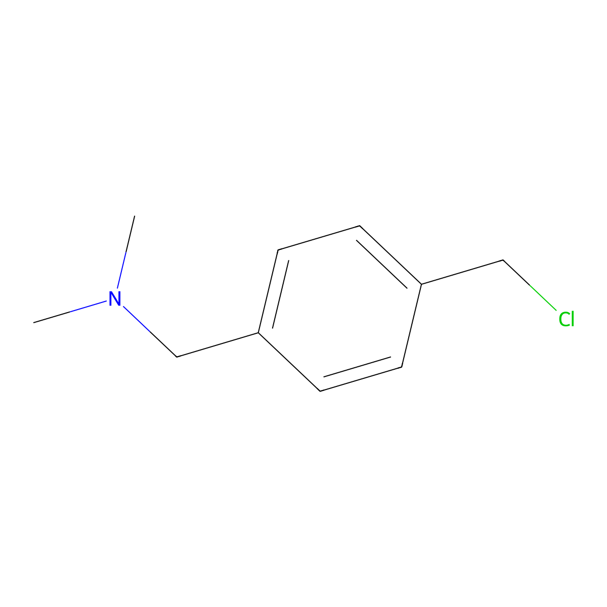 {[4-(Chloromethyl)phenyl]methyl}dimethylamine molecular structure, CAS 52991-37-4