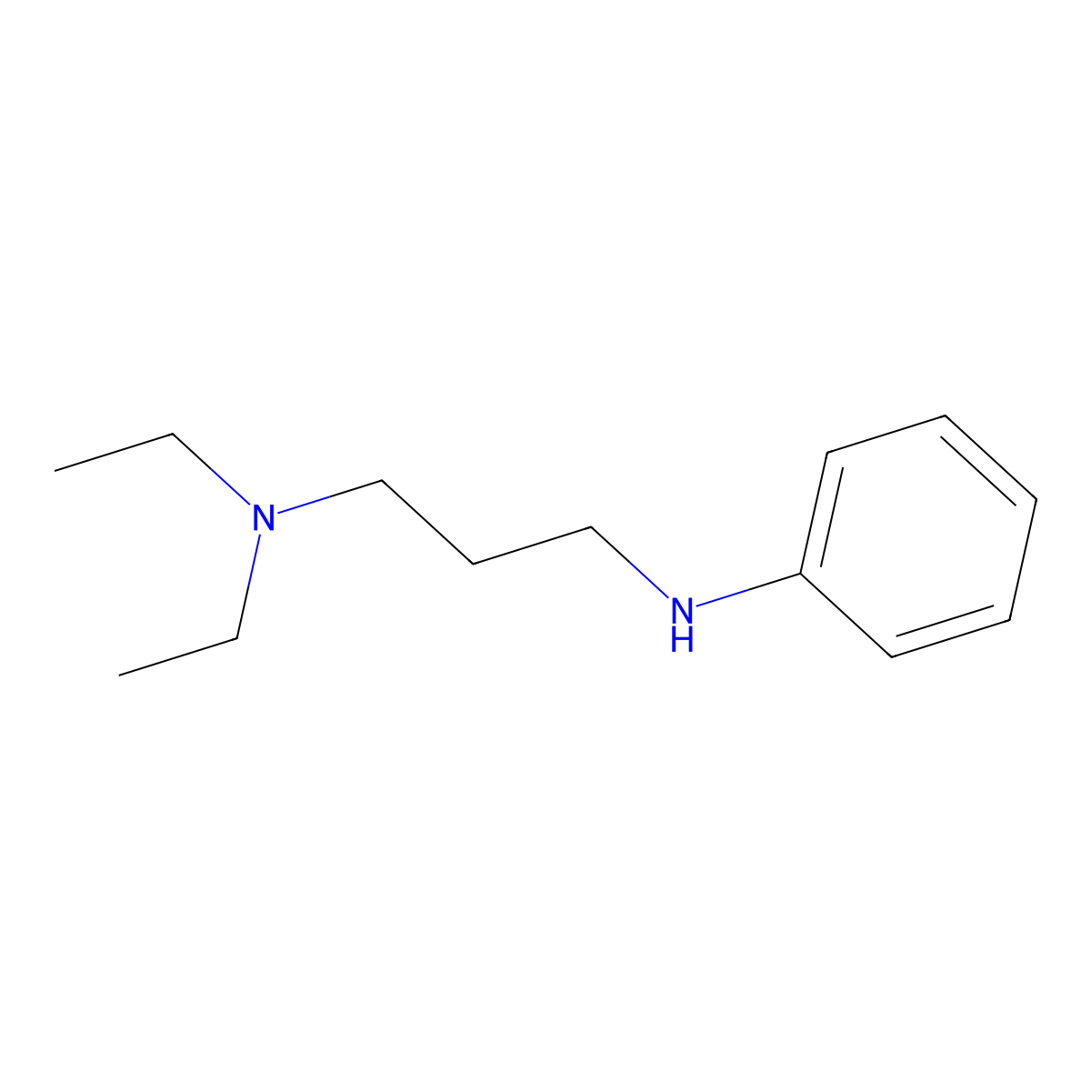 N',N'-diethyl-N-phenyl-propane-1,3-diamine molecular structure, CAS 52994-21-5