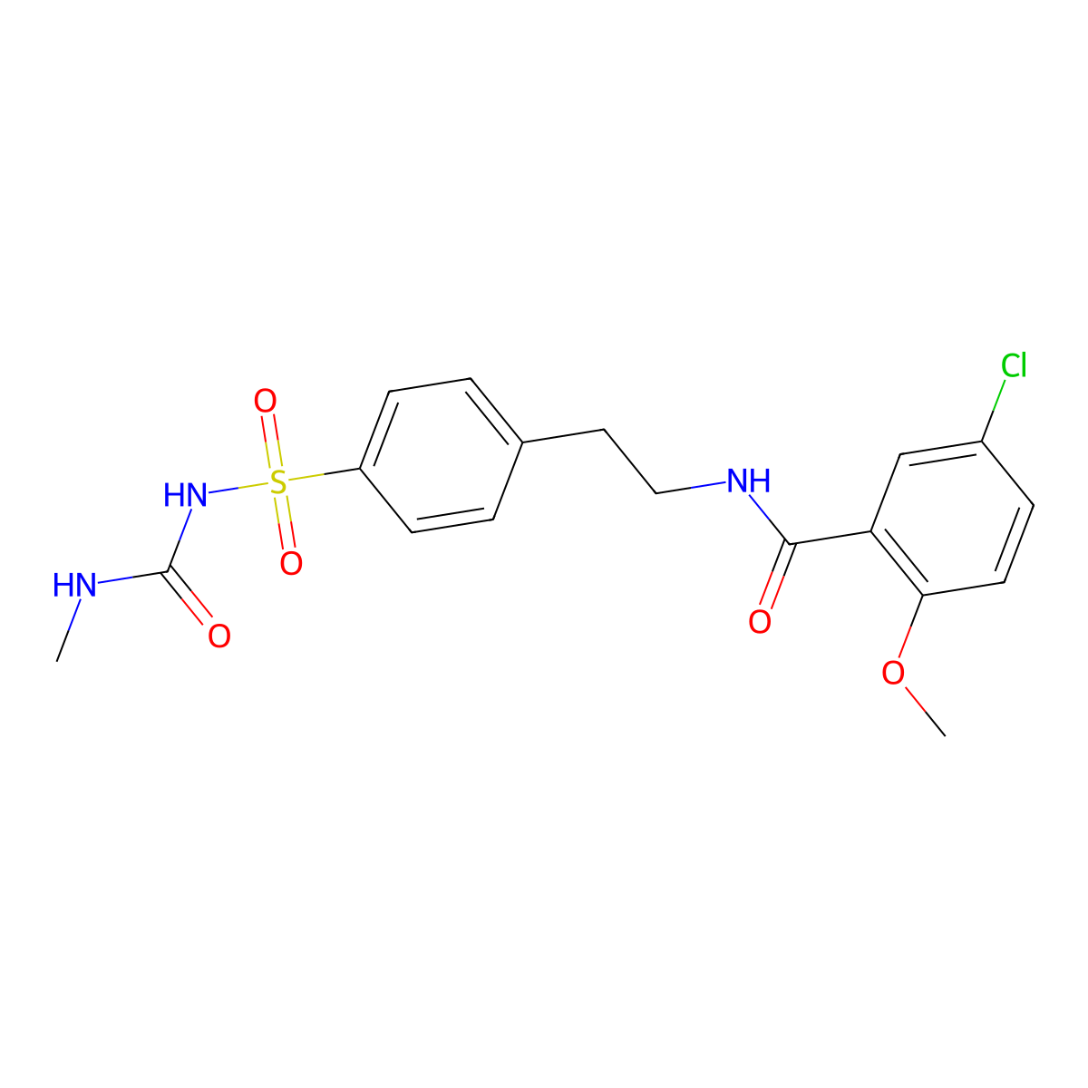Glicondamide molecular structure, CAS 52994-25-9