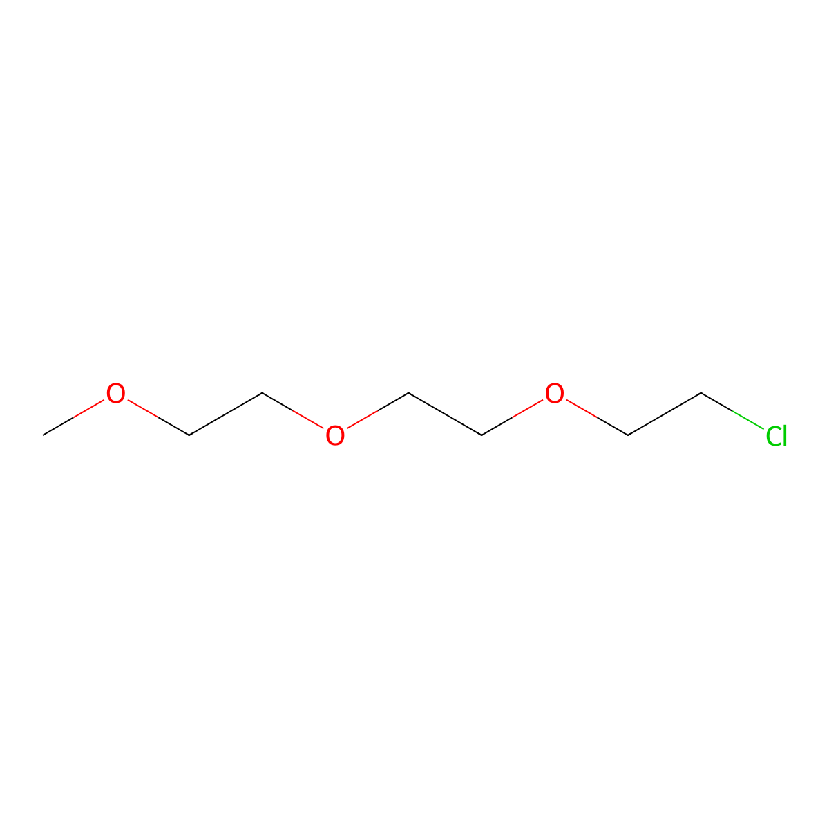 1-Chloro-3,6,9-trioxadecane molecular structure, CAS 52995-76-3