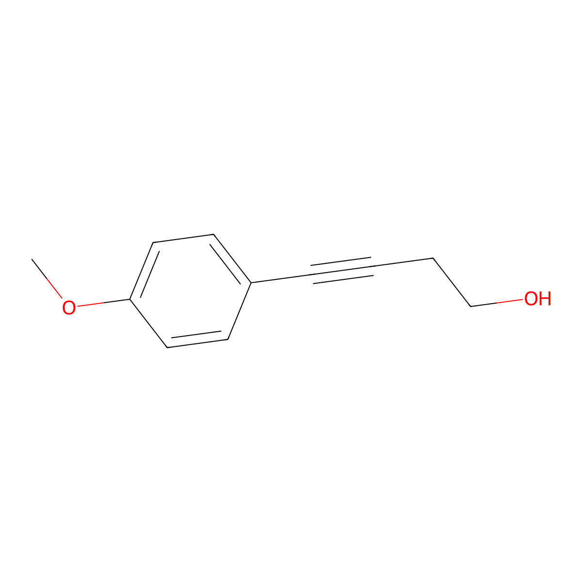 4-(4-Methoxyphenyl)but-3-yn-1-ol molecular structure, CAS 52999-15-2