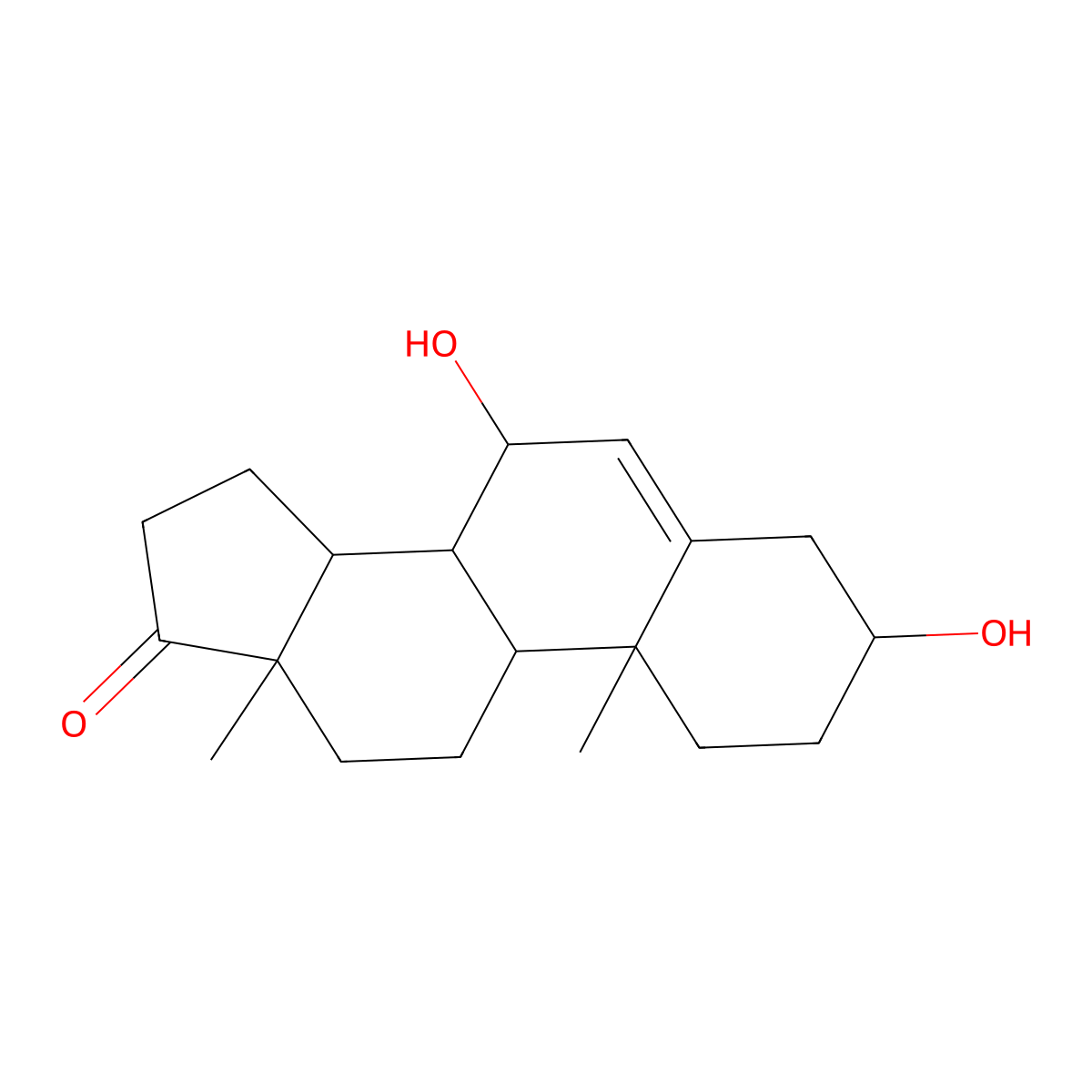 7alpha-Hydroxy-DHEA molecular structure, CAS 53-00-9