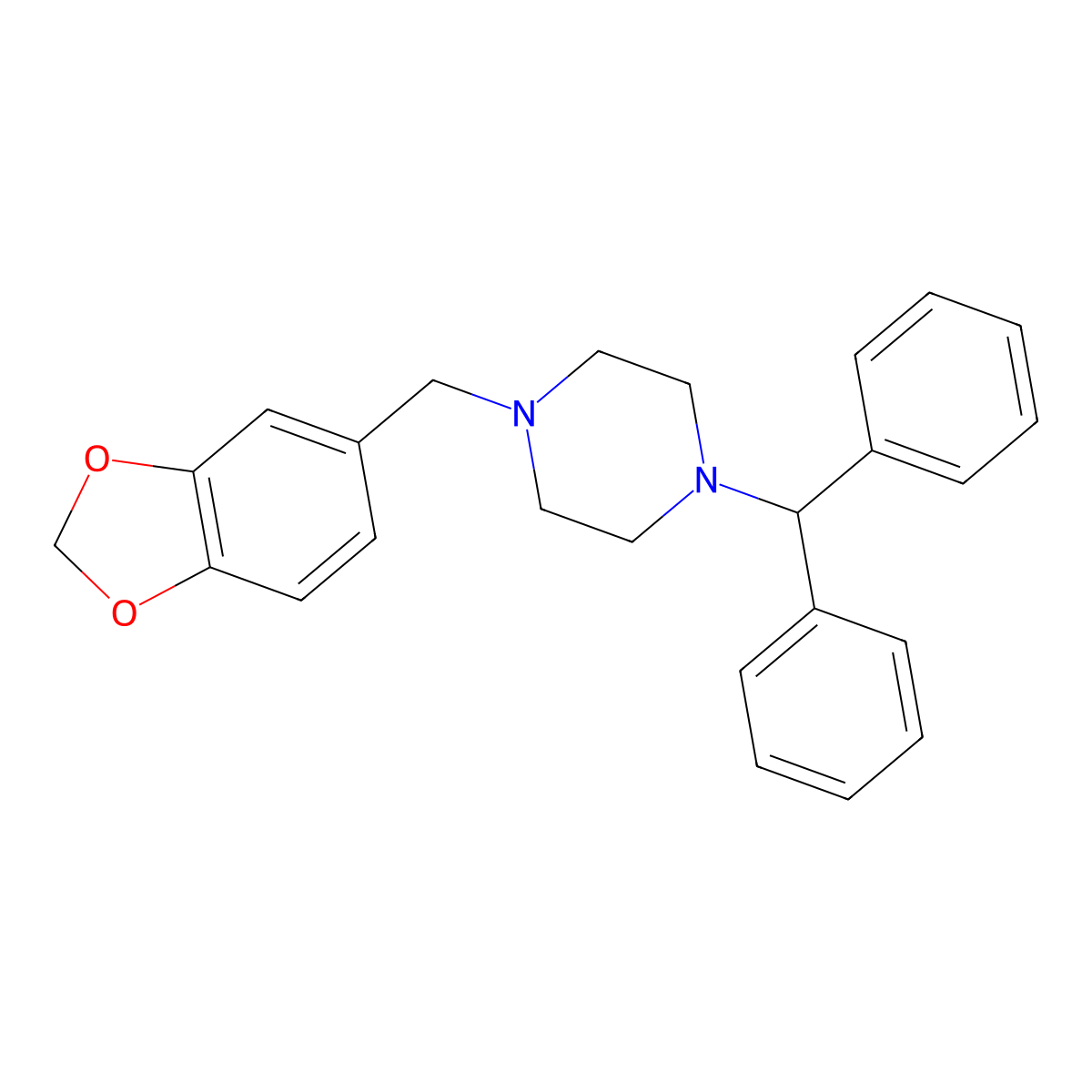 Medibazine molecular structure, CAS 53-31-6