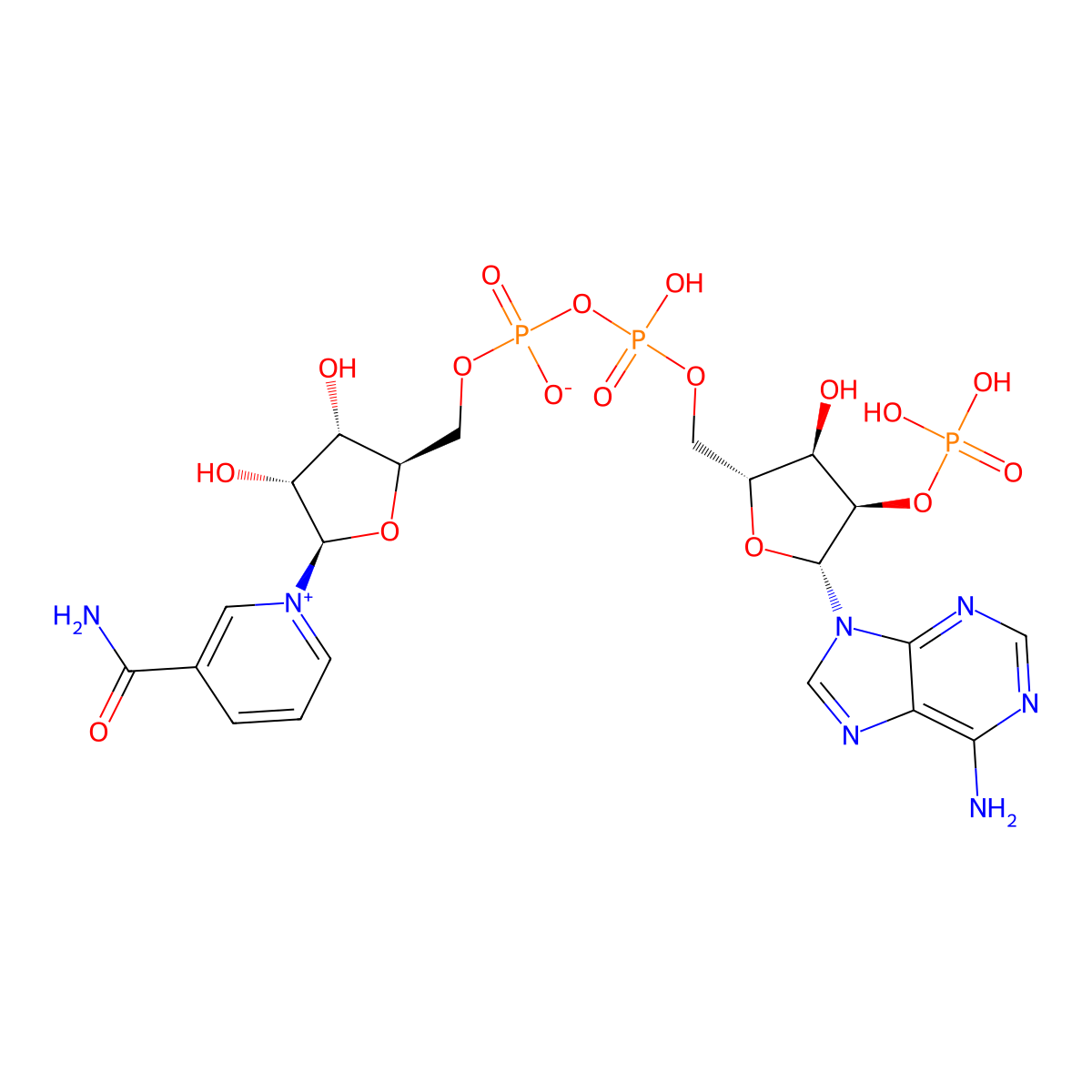 Nadp molecular structure, CAS 53-59-8