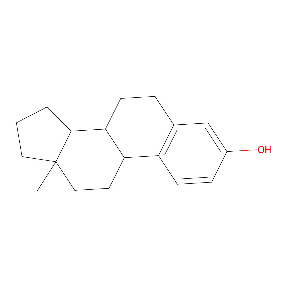 Estra-1,3,5(10)-trien-3-ol molecular structure, CAS 53-63-4
