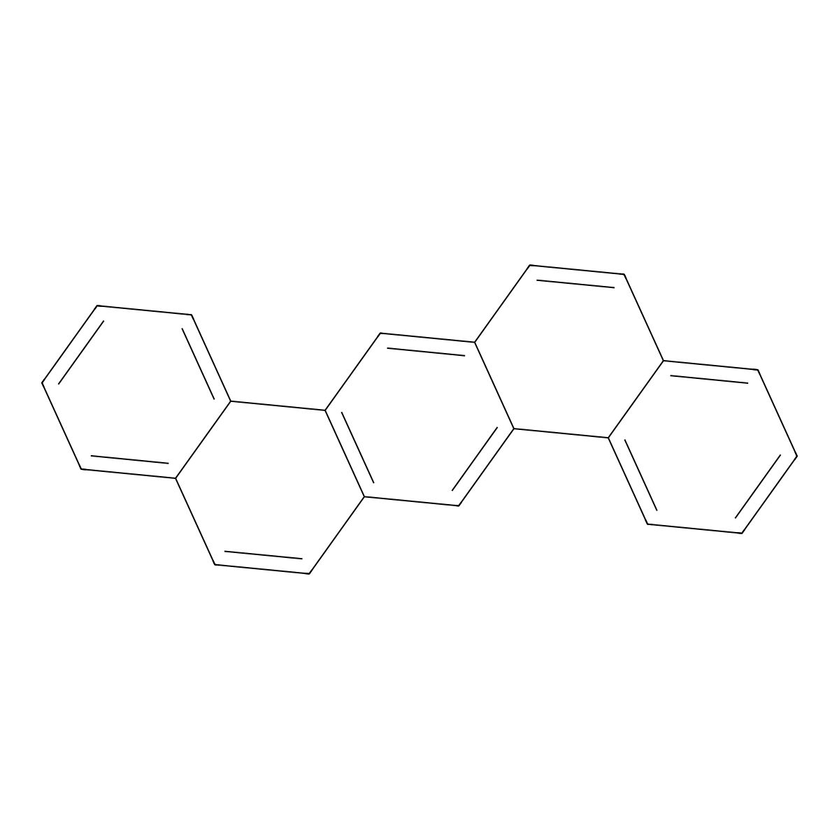 DIBENZ(a,h)ANTHRACENE molecular structure, CAS 53-70-3