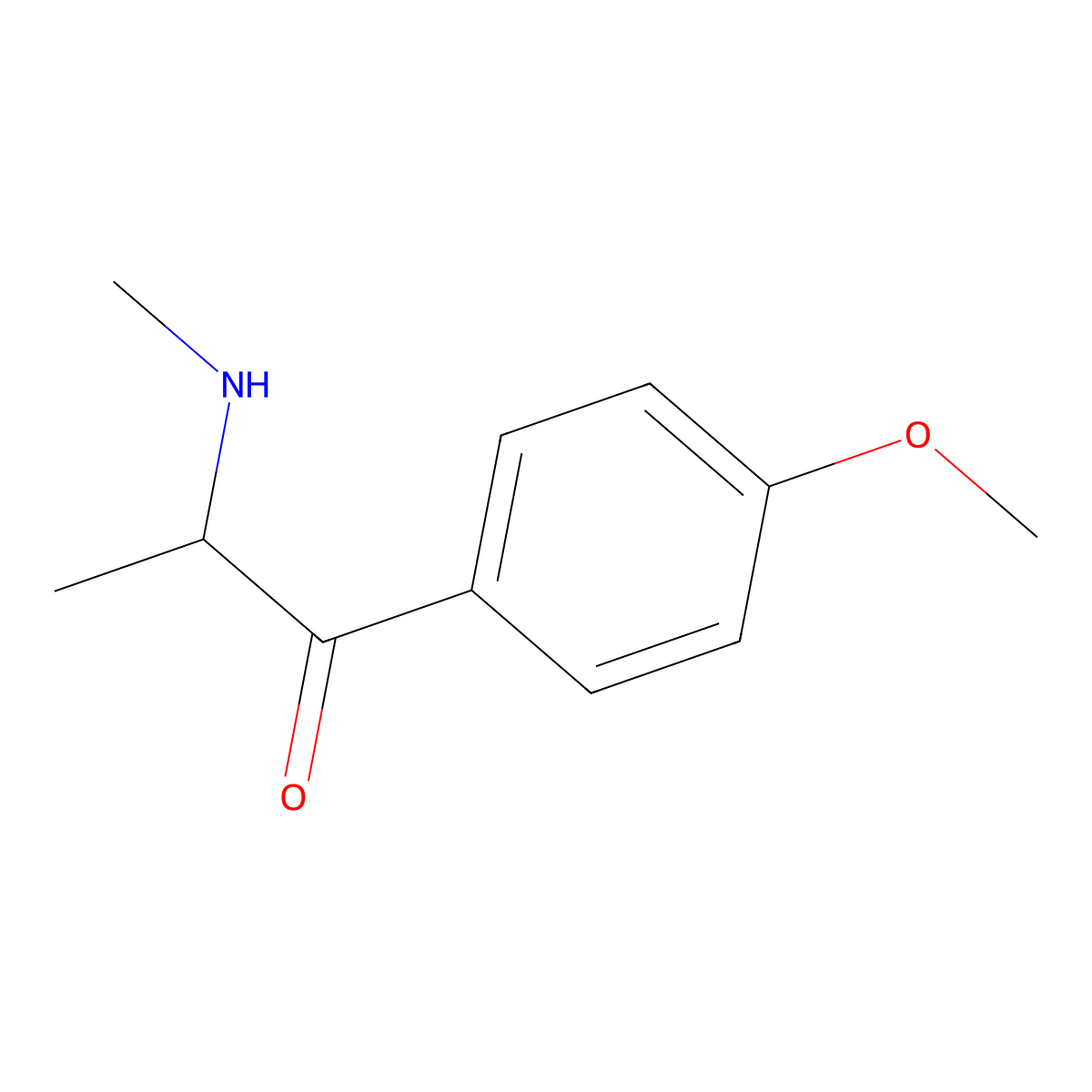 Methedrone molecular structure, CAS 530-54-1