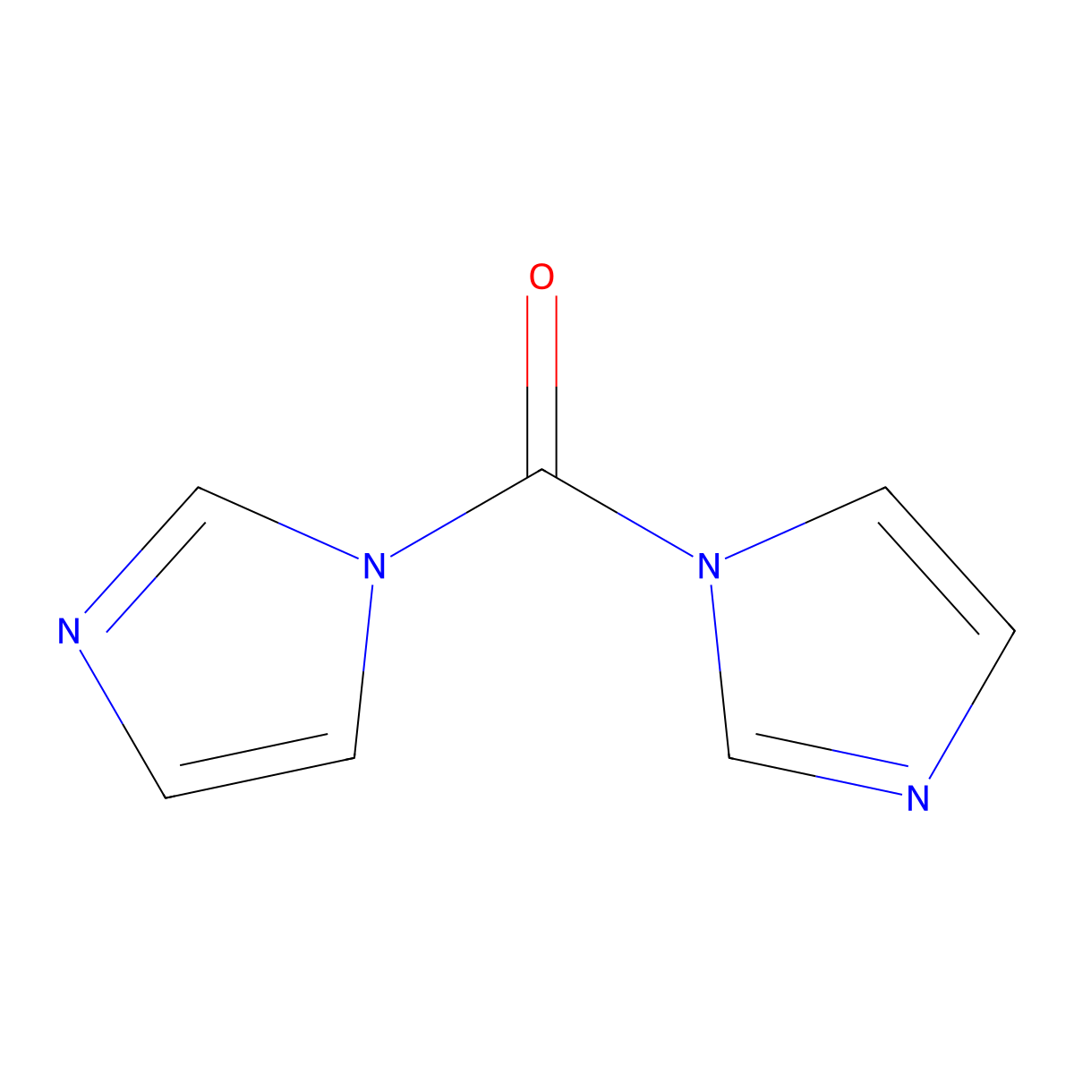 1,1'-Carbonyldiimidazole molecular structure, CAS 530-62-1