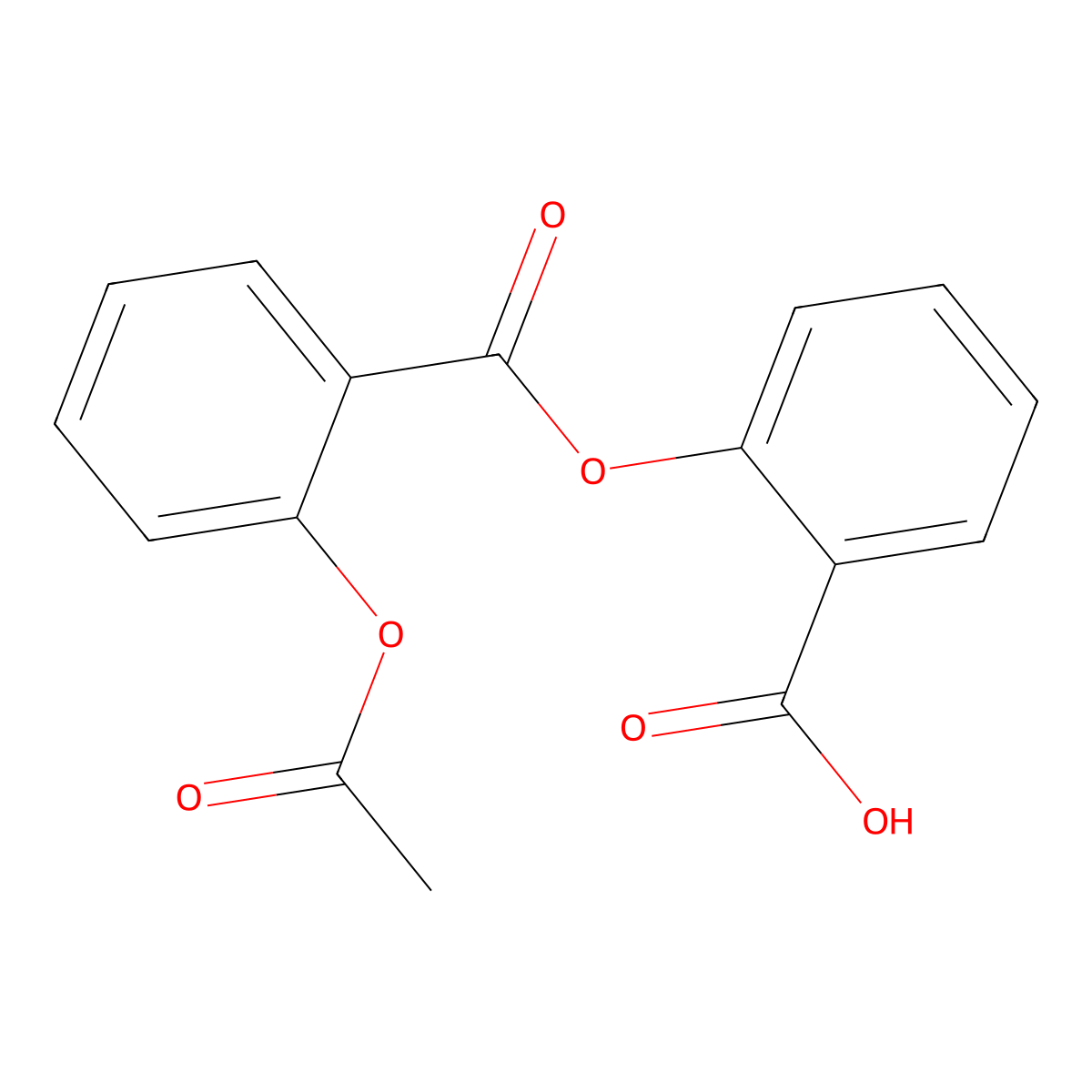 Acetylsalicylsalicylic acid molecular structure, CAS 530-75-6