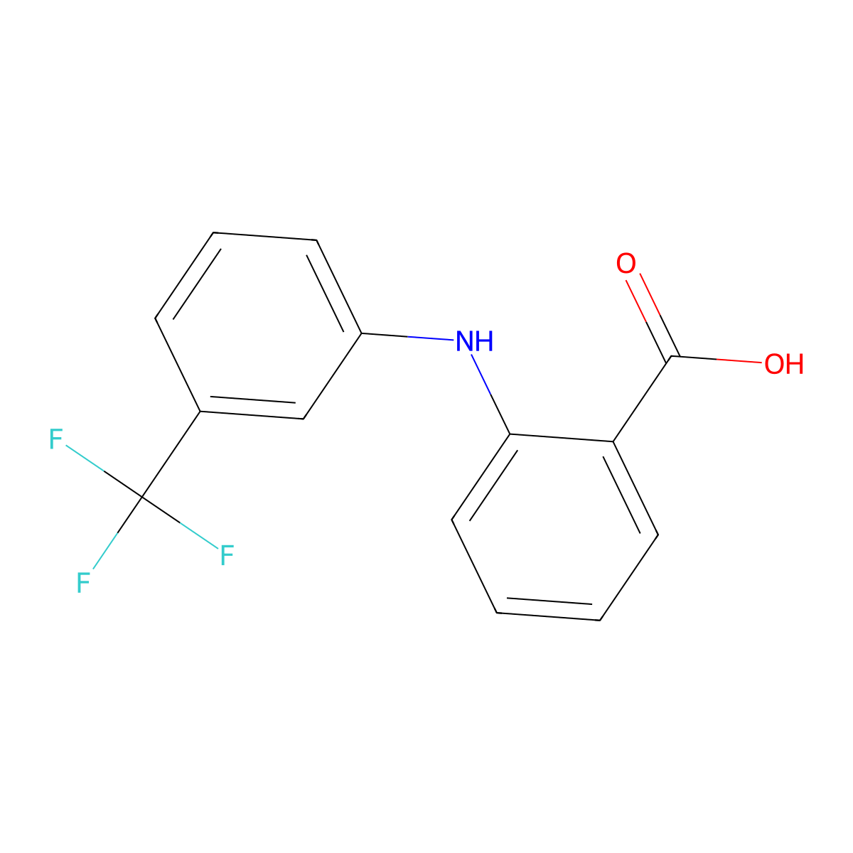 Flufenamic Acid molecular structure, CAS 530-78-9