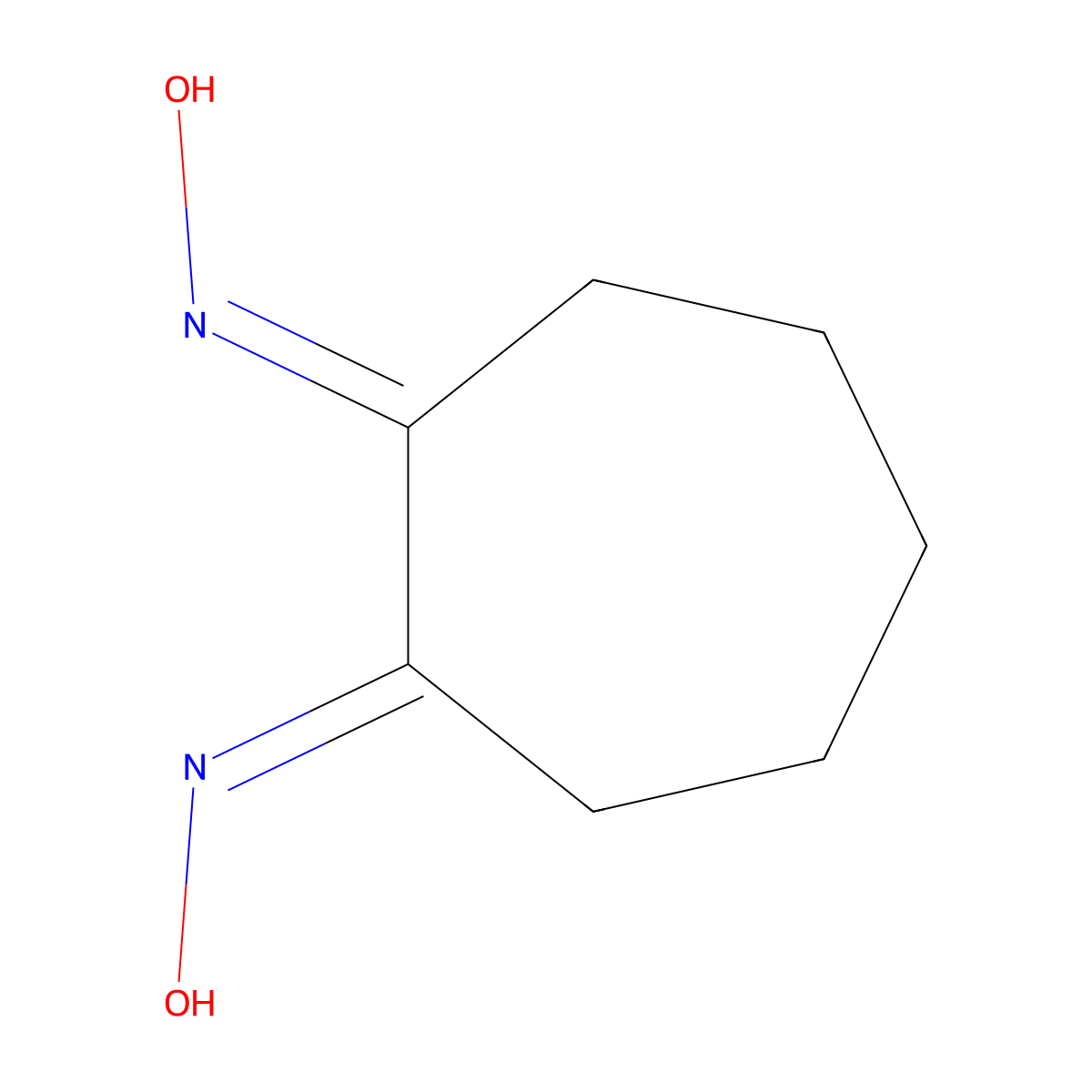 Heptoxime molecular structure, CAS 530-97-2