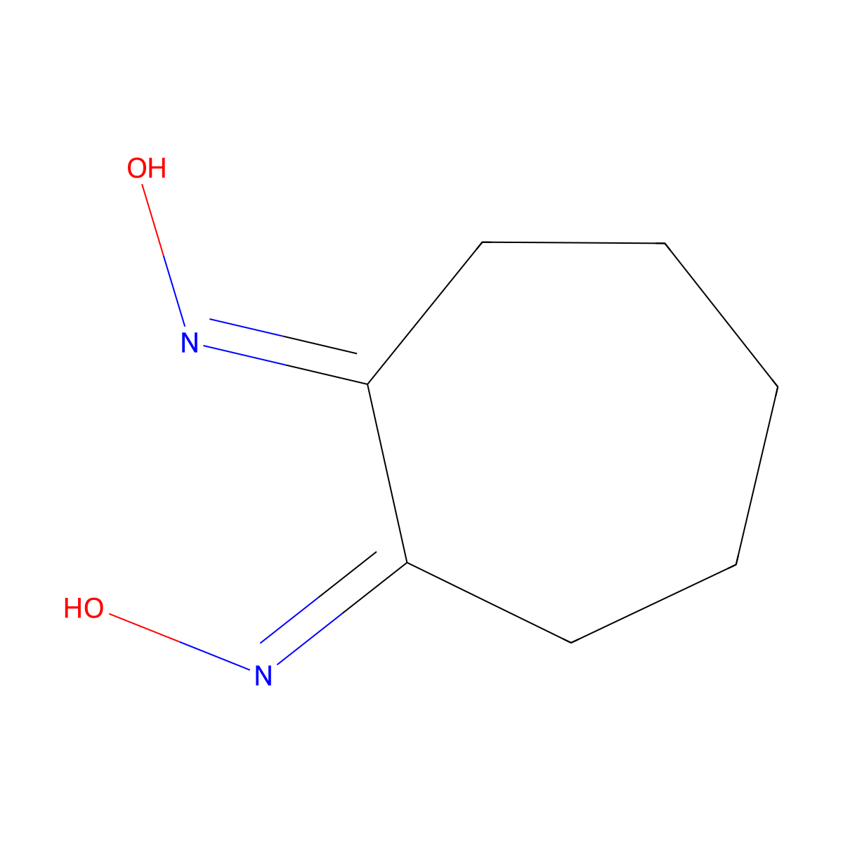 Heptoxime molecular structure, CAS 530-97-2