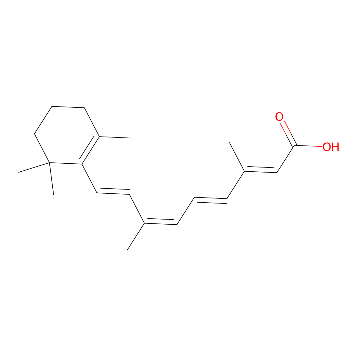 9-Cis-Retinoic Acid molecular structure, CAS 5300-03-8